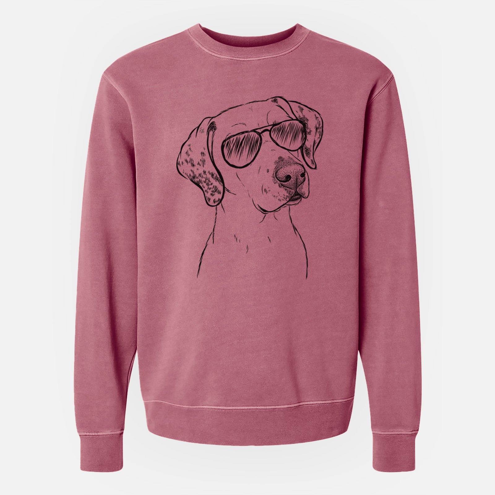 Aviator Lucky the Dalmatian - Unisex Pigment Dyed Crew Sweatshirt
