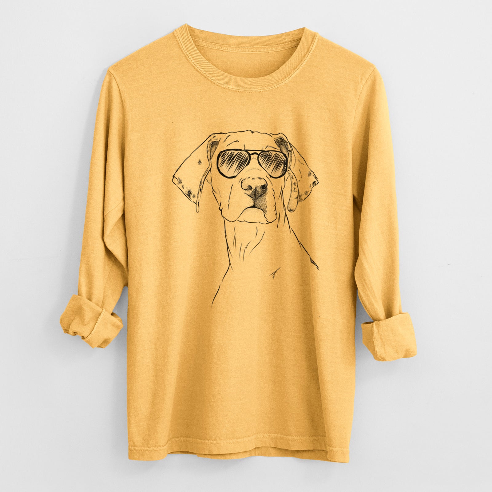 Aviators Lumen the Special Needs Great Dane - Heavyweight 100% Cotton Long Sleeve