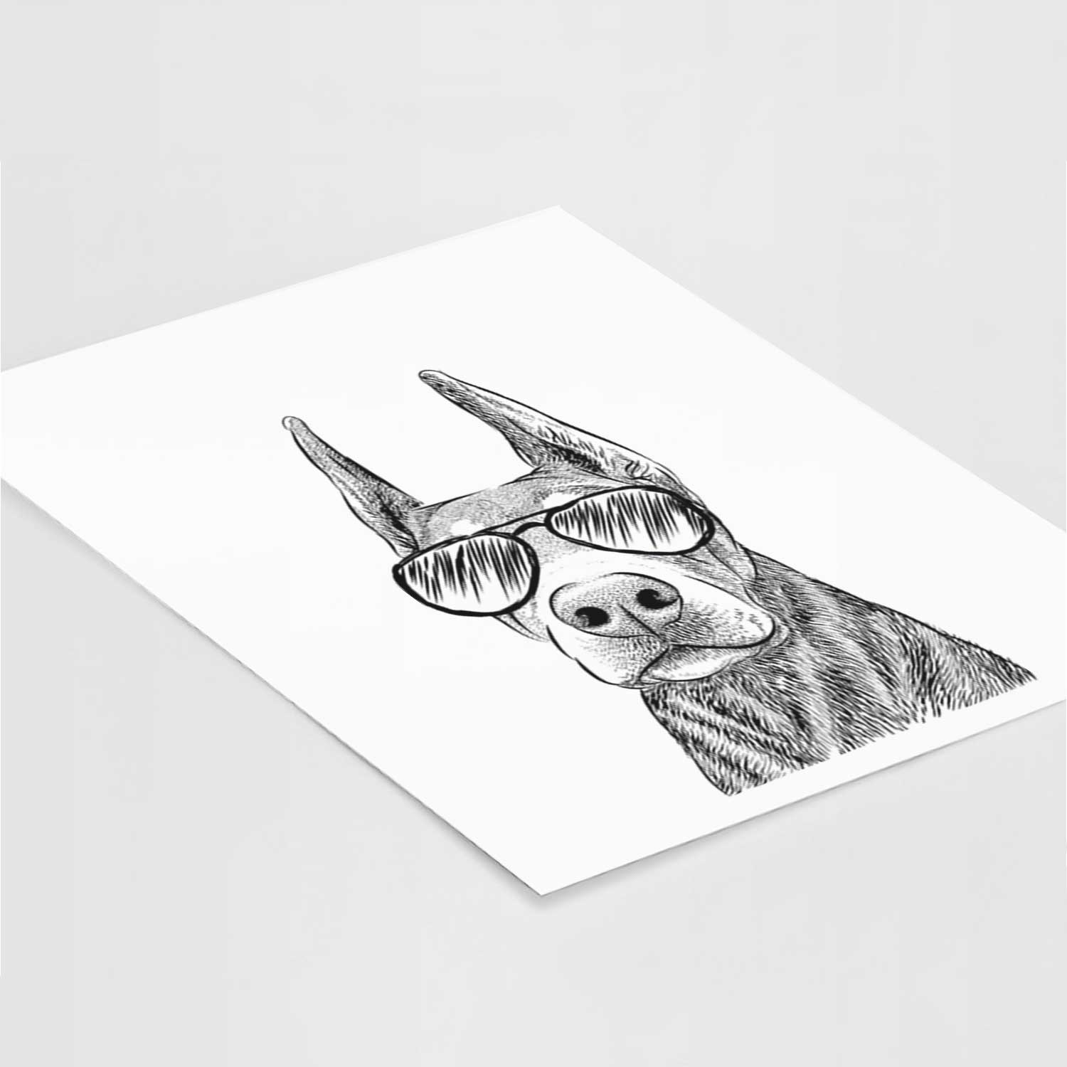 Luna the Doberman Pinscher Art Print