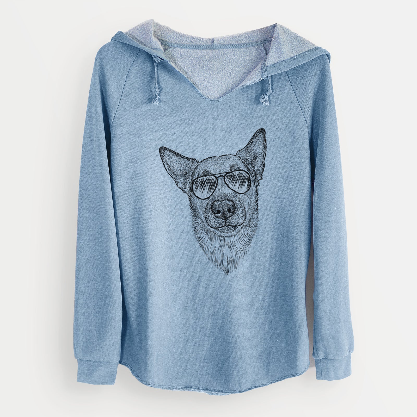 Aviator Luna the Shepherd Mix - Cali Wave Hooded Sweatshirt