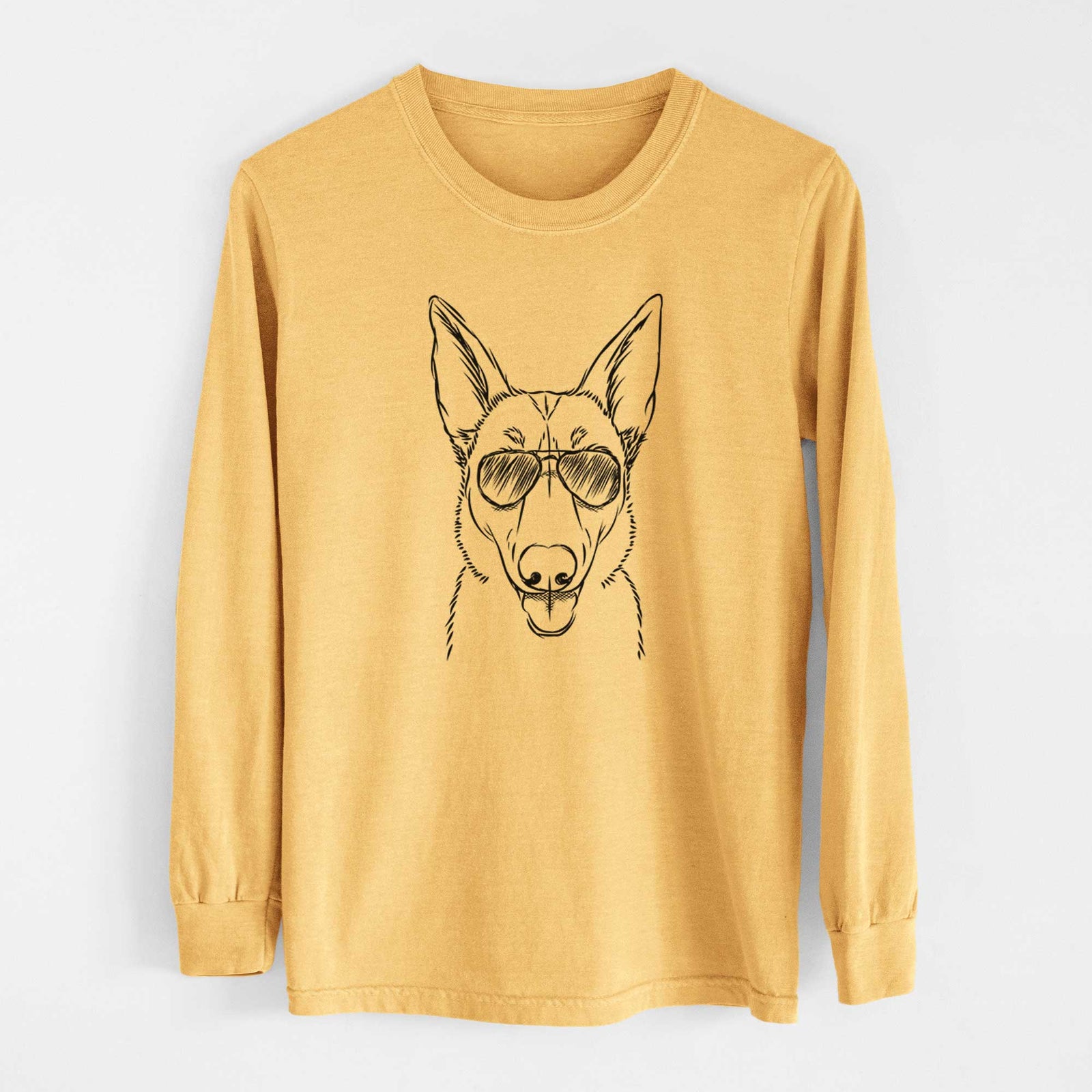 Aviators Lyric the Belgian Malinois - Heavyweight 100% Cotton Long Sleeve