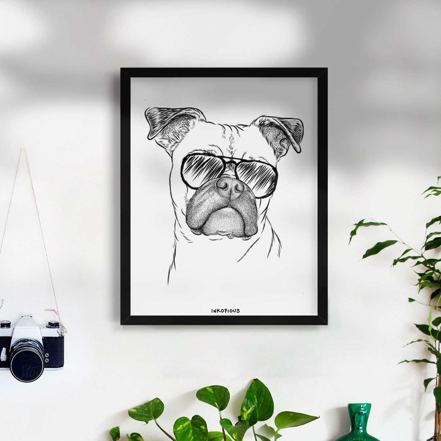Mack the Bugg (Boston Terrier/Pug) Art Print