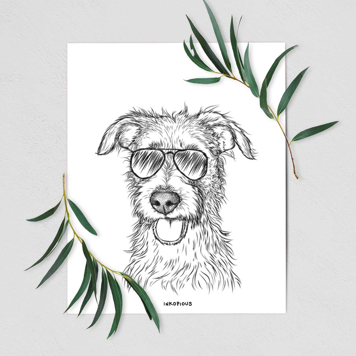 Maggie the Terrier Mix Art Print