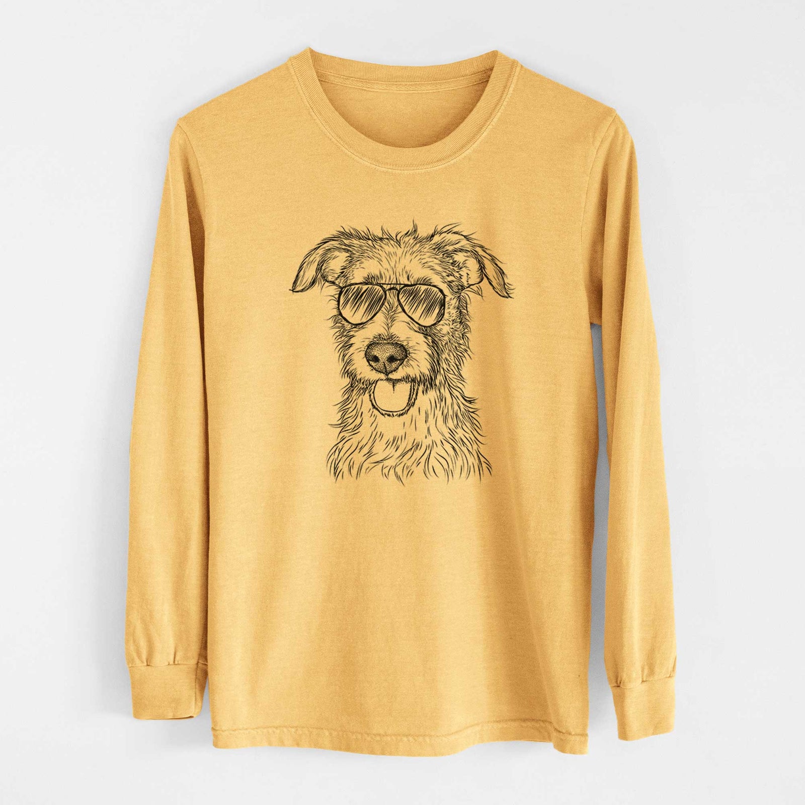 Aviators Maggie the Terrier Mix - Heavyweight 100% Cotton Long Sleeve