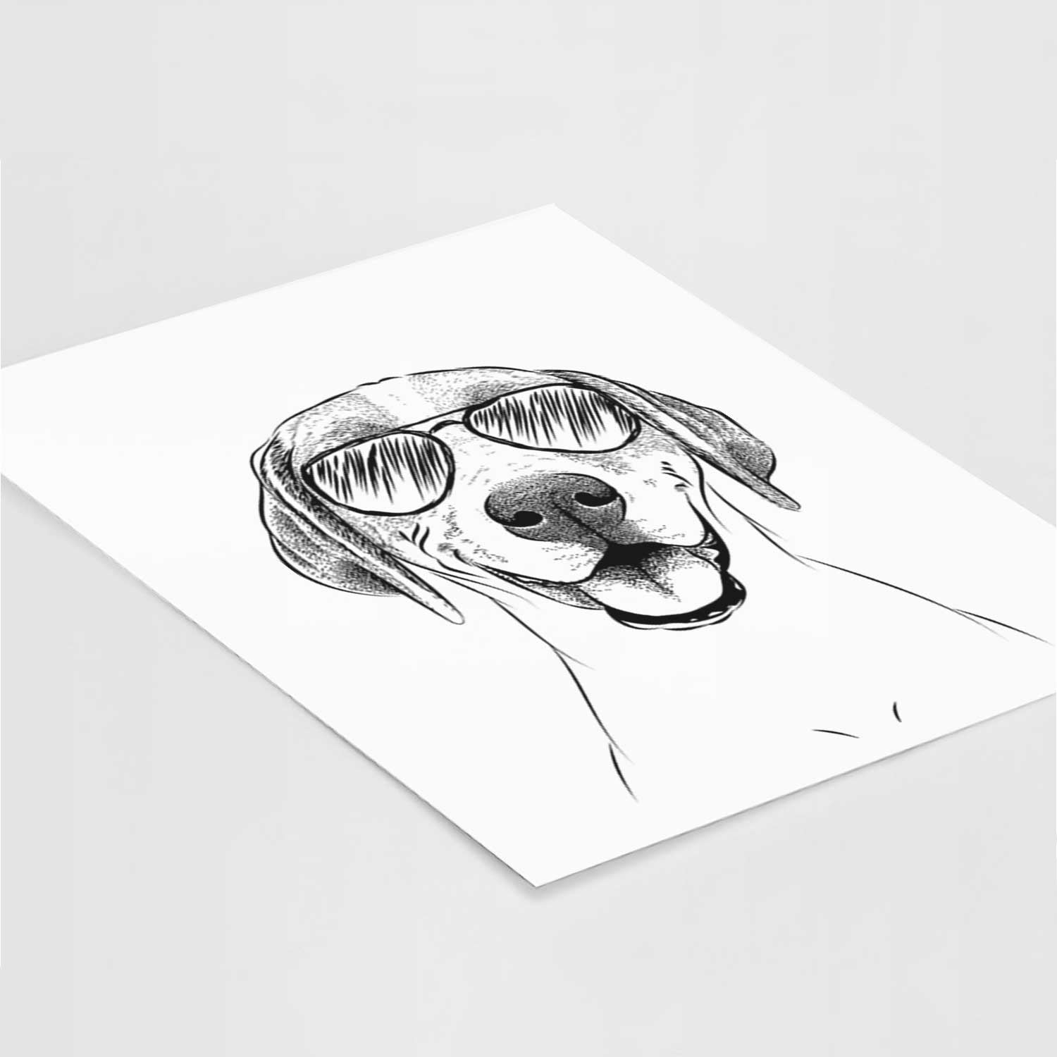 Maggie the Treeing Walker Coonhound Art Print