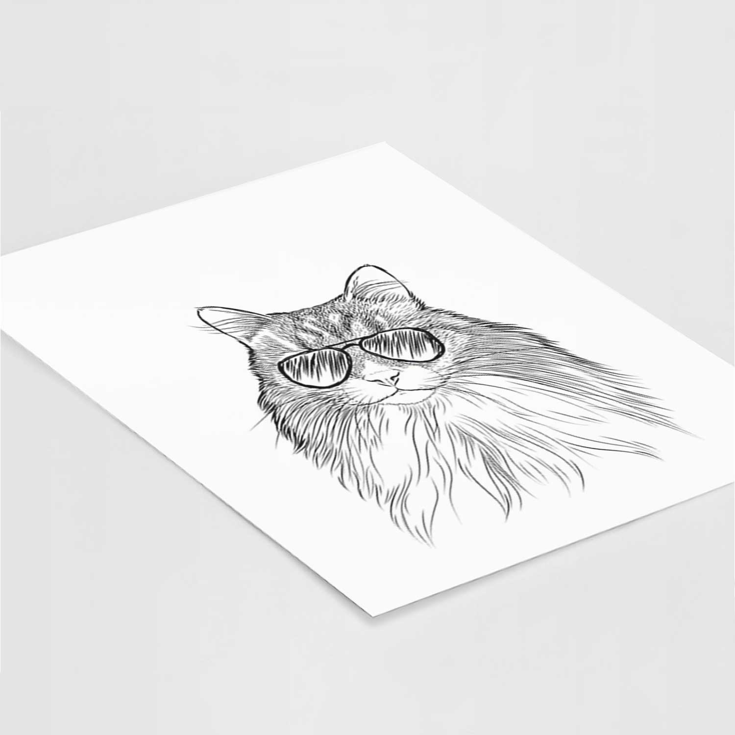 Maks the Siberian Cat Art Print