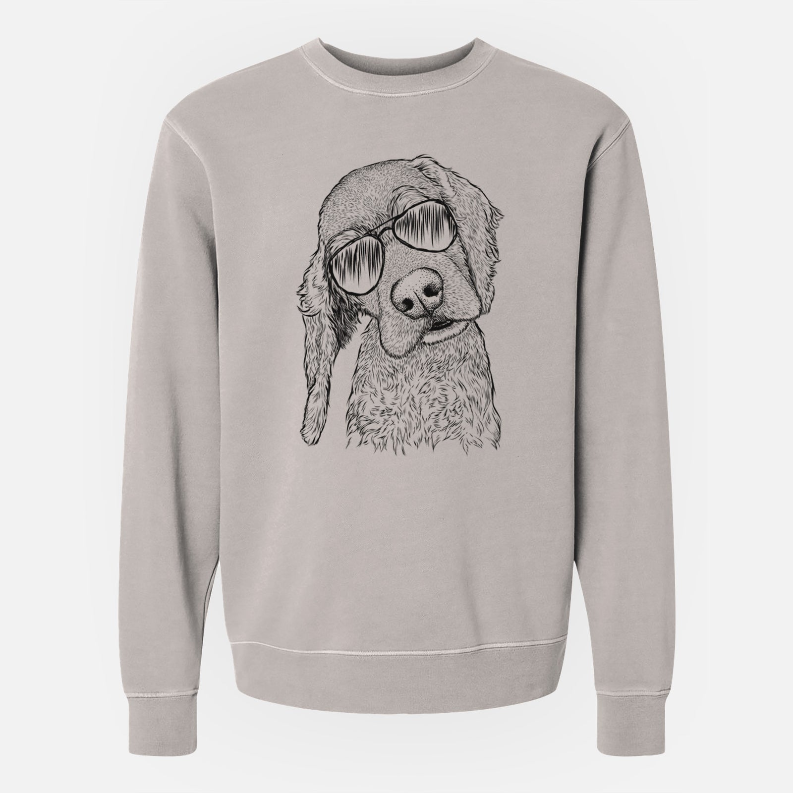 Aviator Mambo #5 the Cocker Spaniel - Unisex Pigment Dyed Crew Sweatshirt