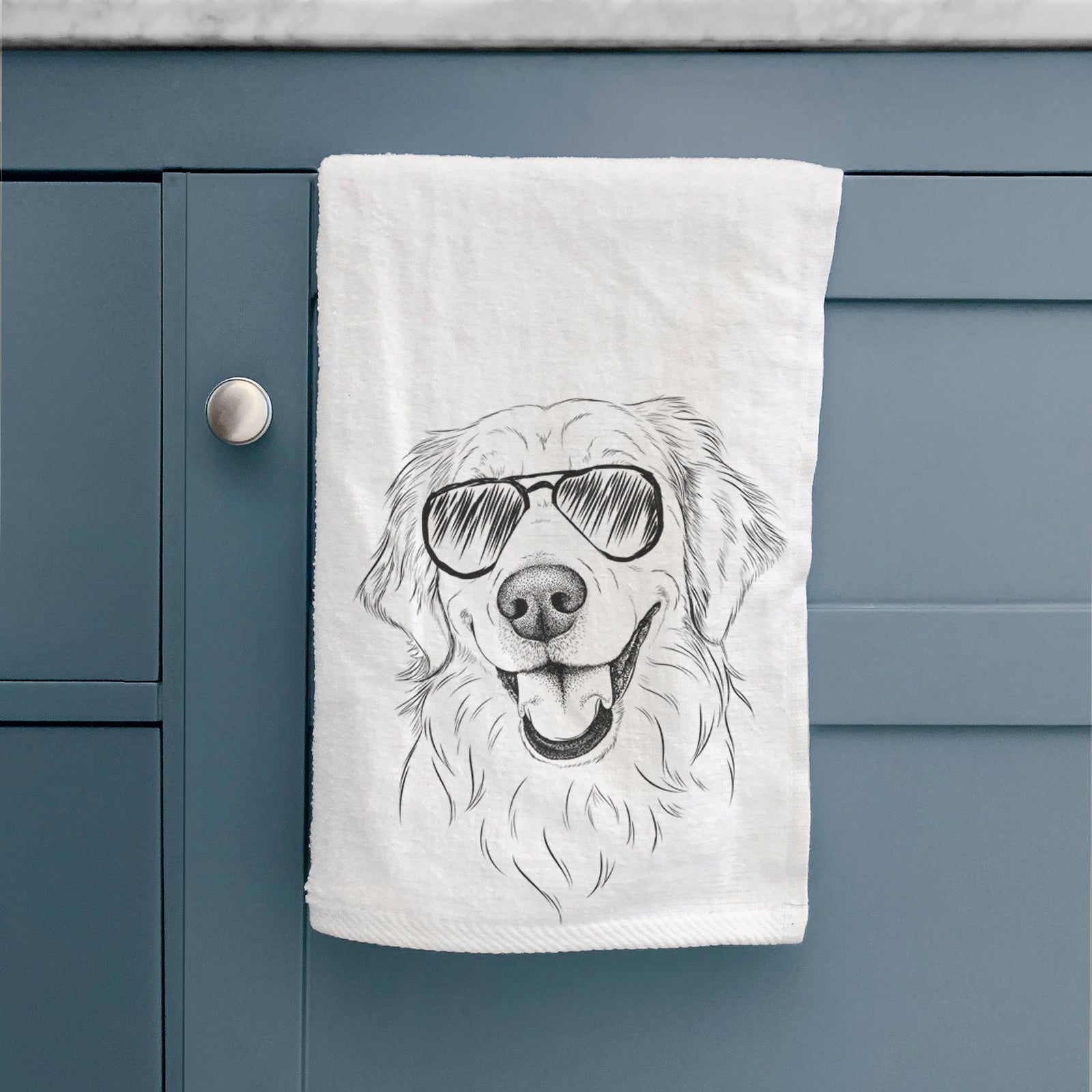 Maple the Golden Retriever Decorative Hand Towel
