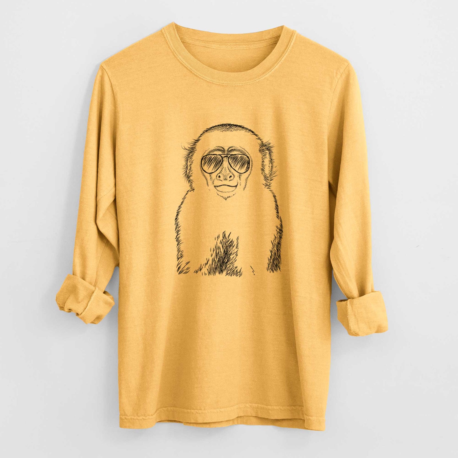 Aviators Marcel the Capuchin Monkey - Heavyweight 100% Cotton Long Sleeve