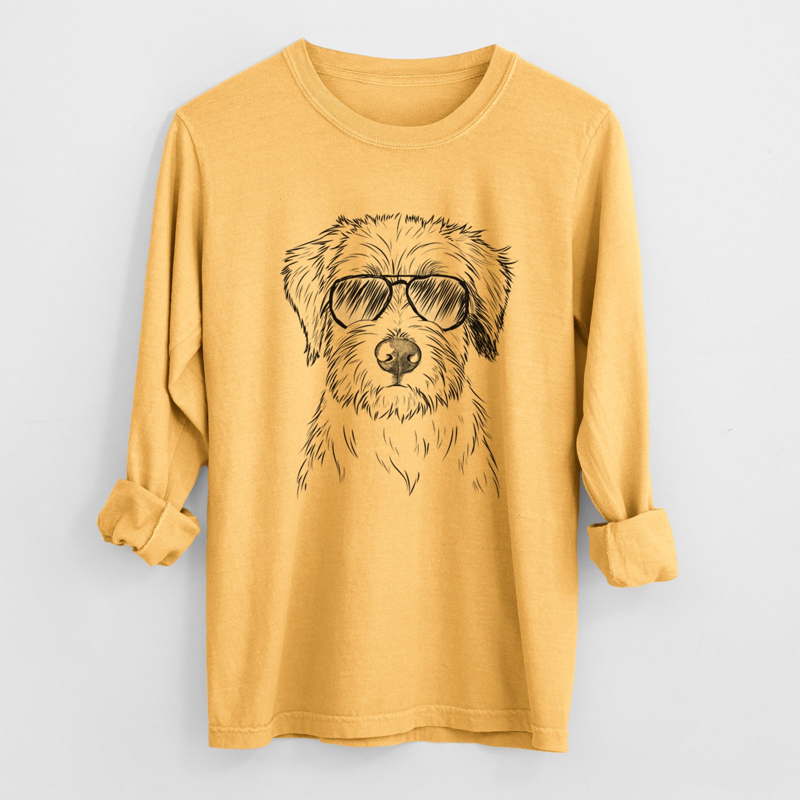 Aviators Marek the Bernedoodle - Heavyweight 100% Cotton Long Sleeve