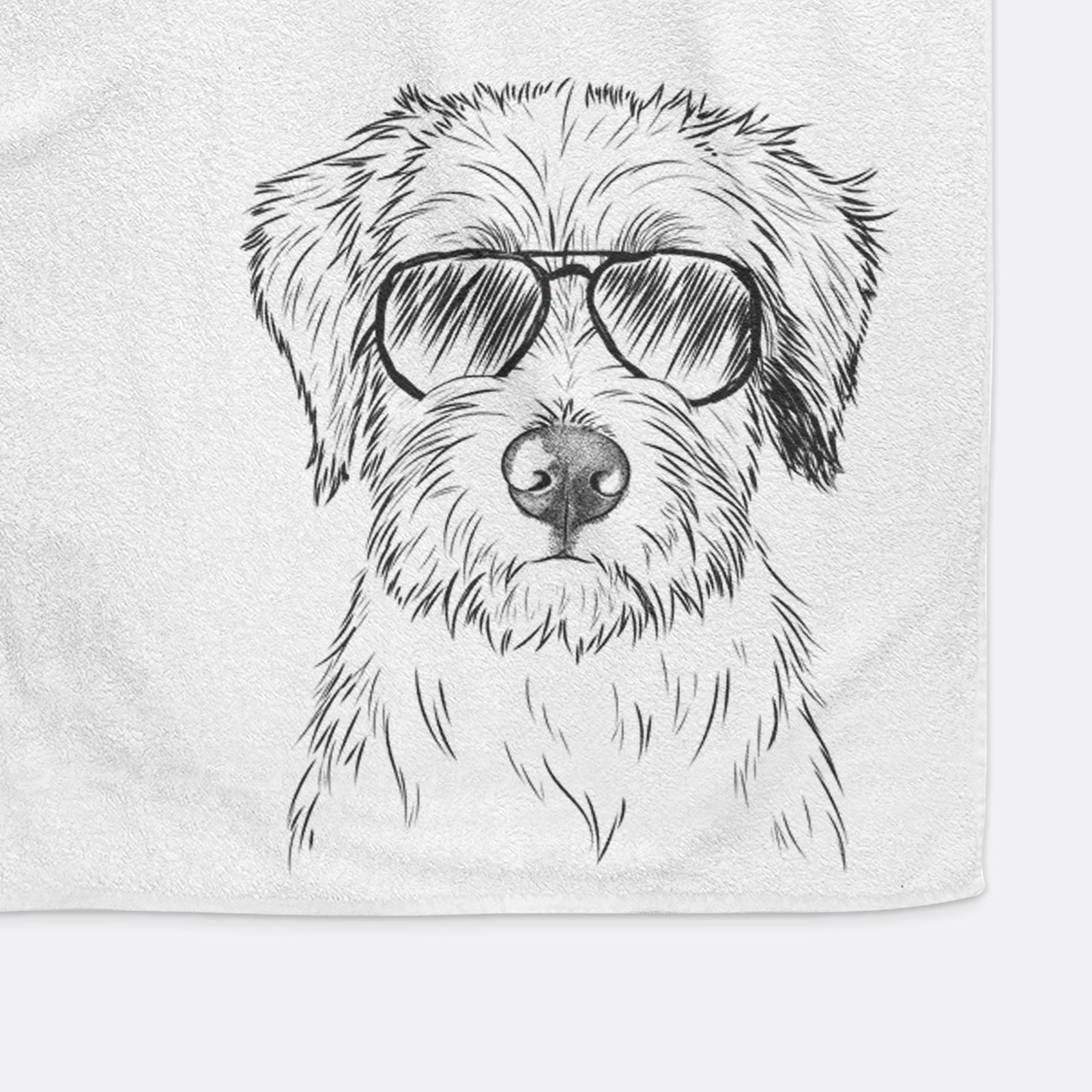 Marek the Bernedoodle Decorative Hand Towel