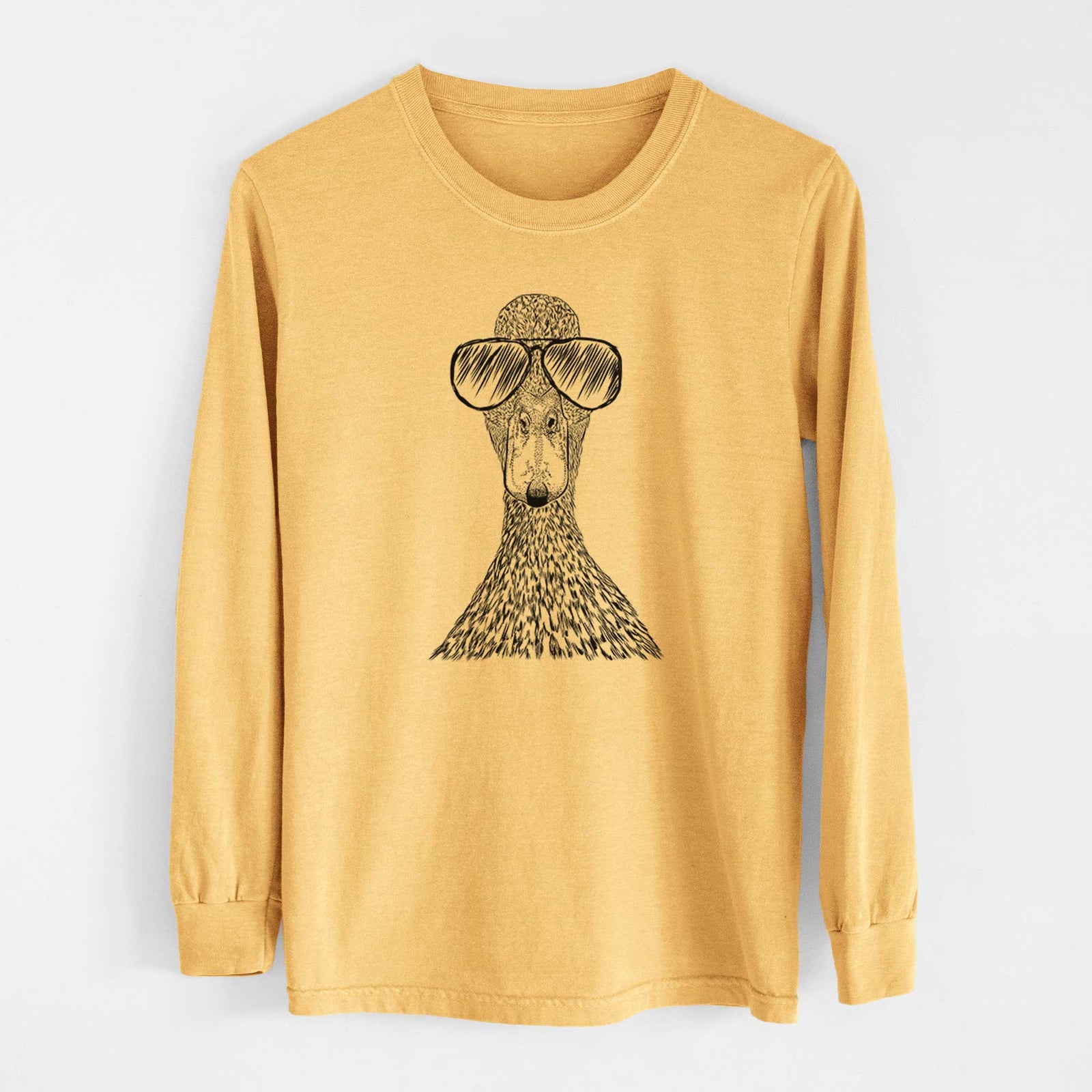 Aviators Marge the Mallard Duck - Heavyweight 100% Cotton Long Sleeve