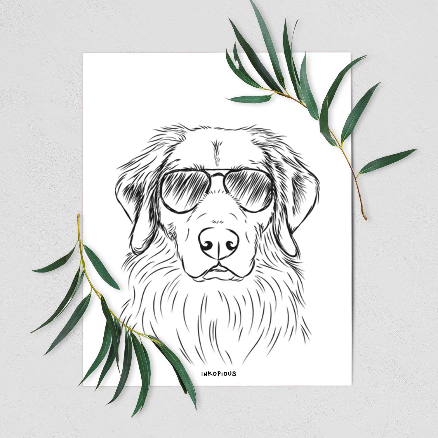Marley the Golden Retriever Art Print