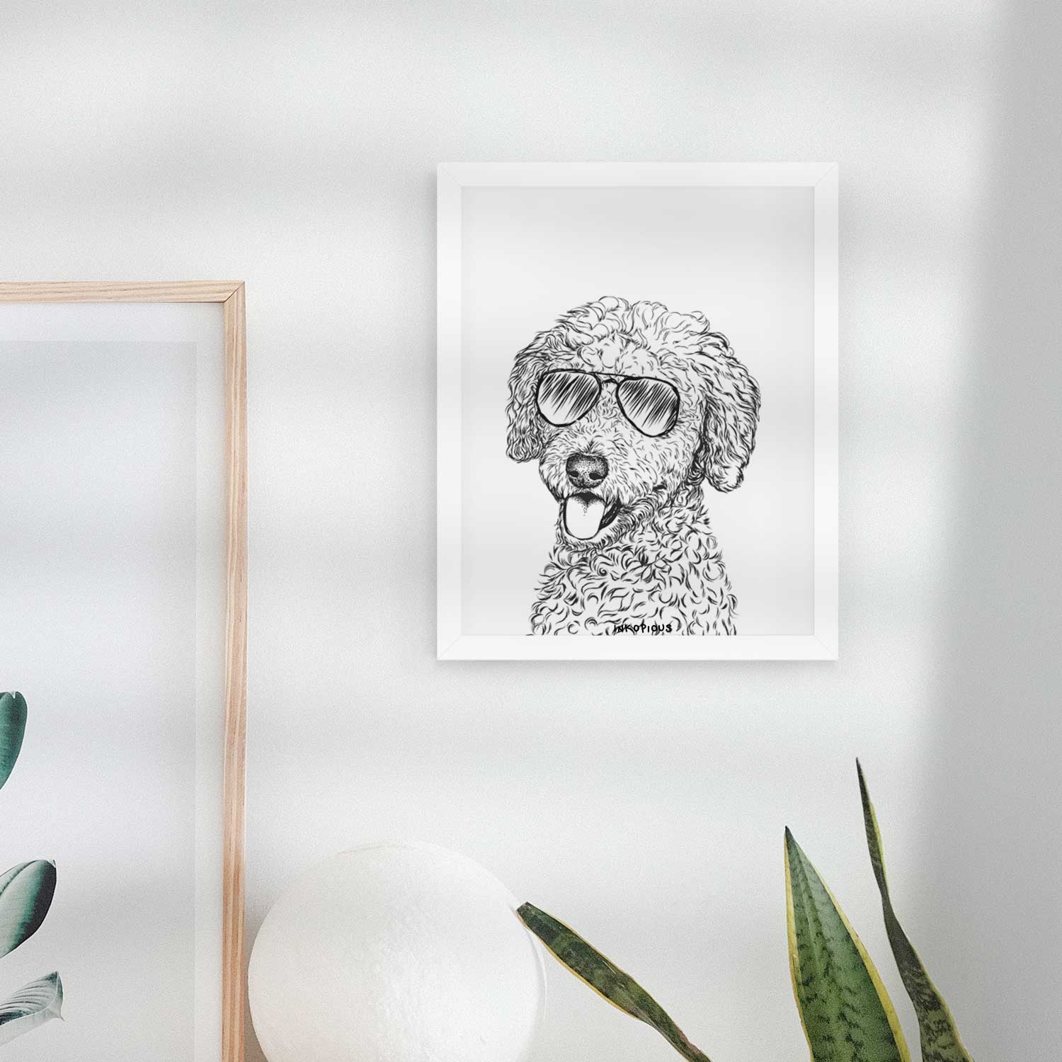 Marlow the Goldendoodle Art Print