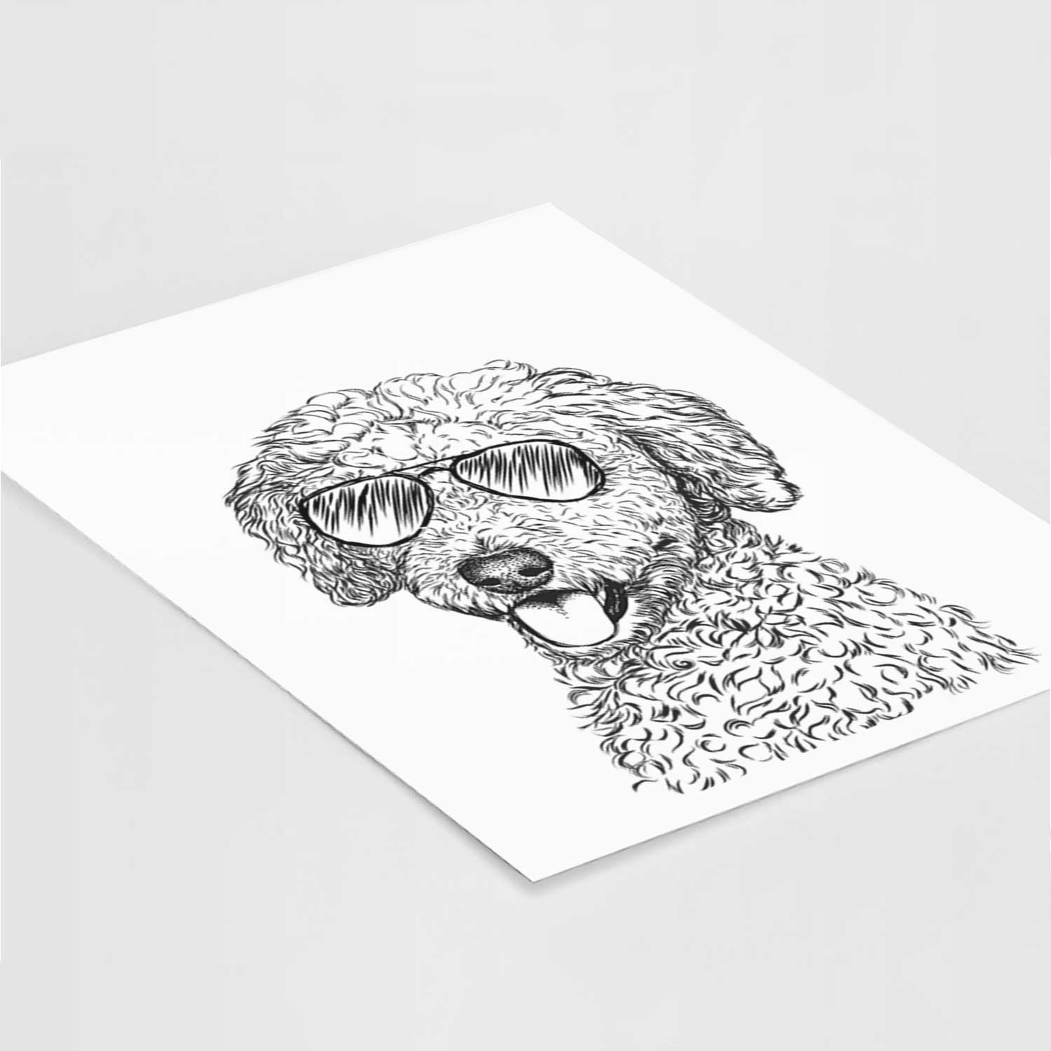 Marlow the Goldendoodle Art Print