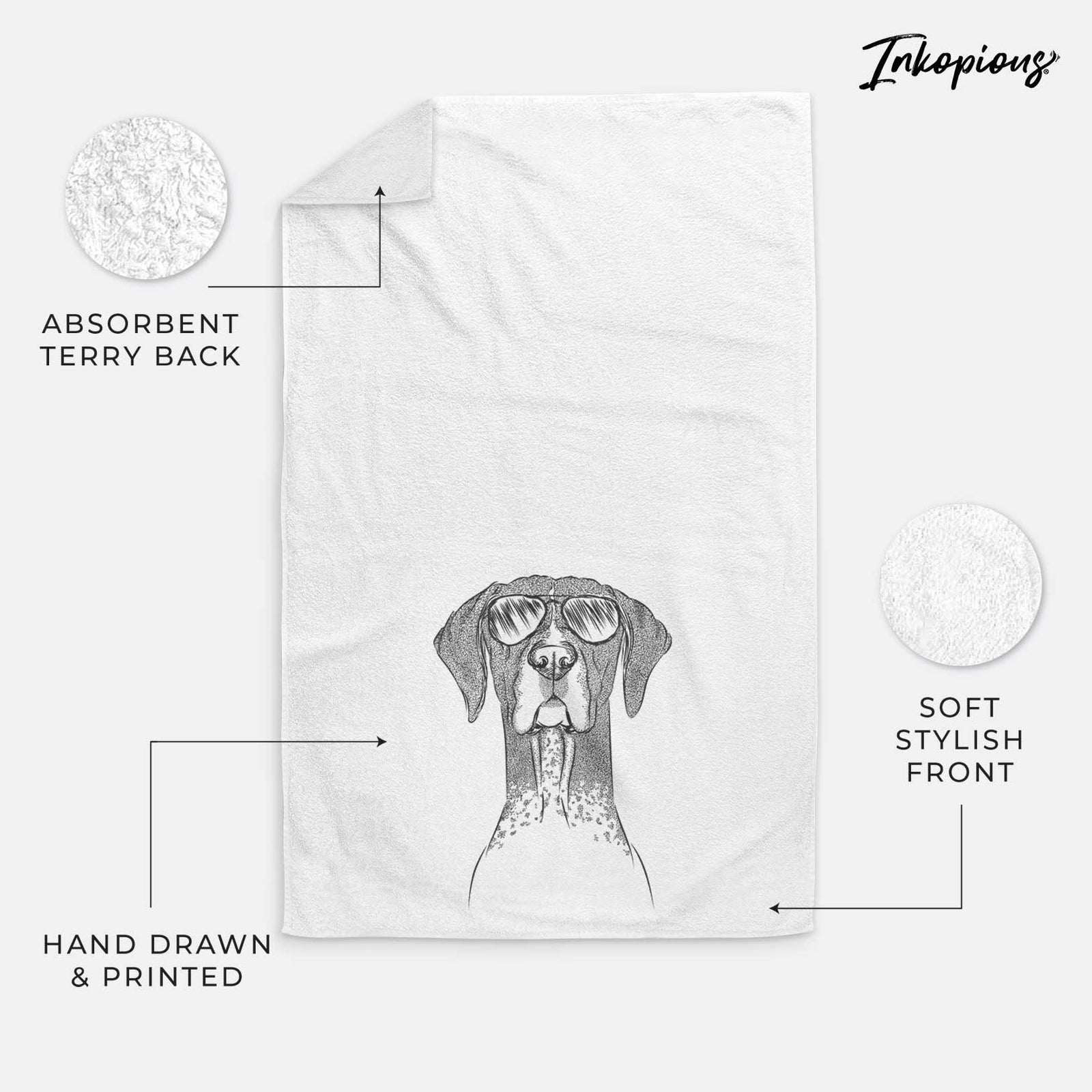 Mattis the German Shorthaired Pointer Decorative Hand Towel