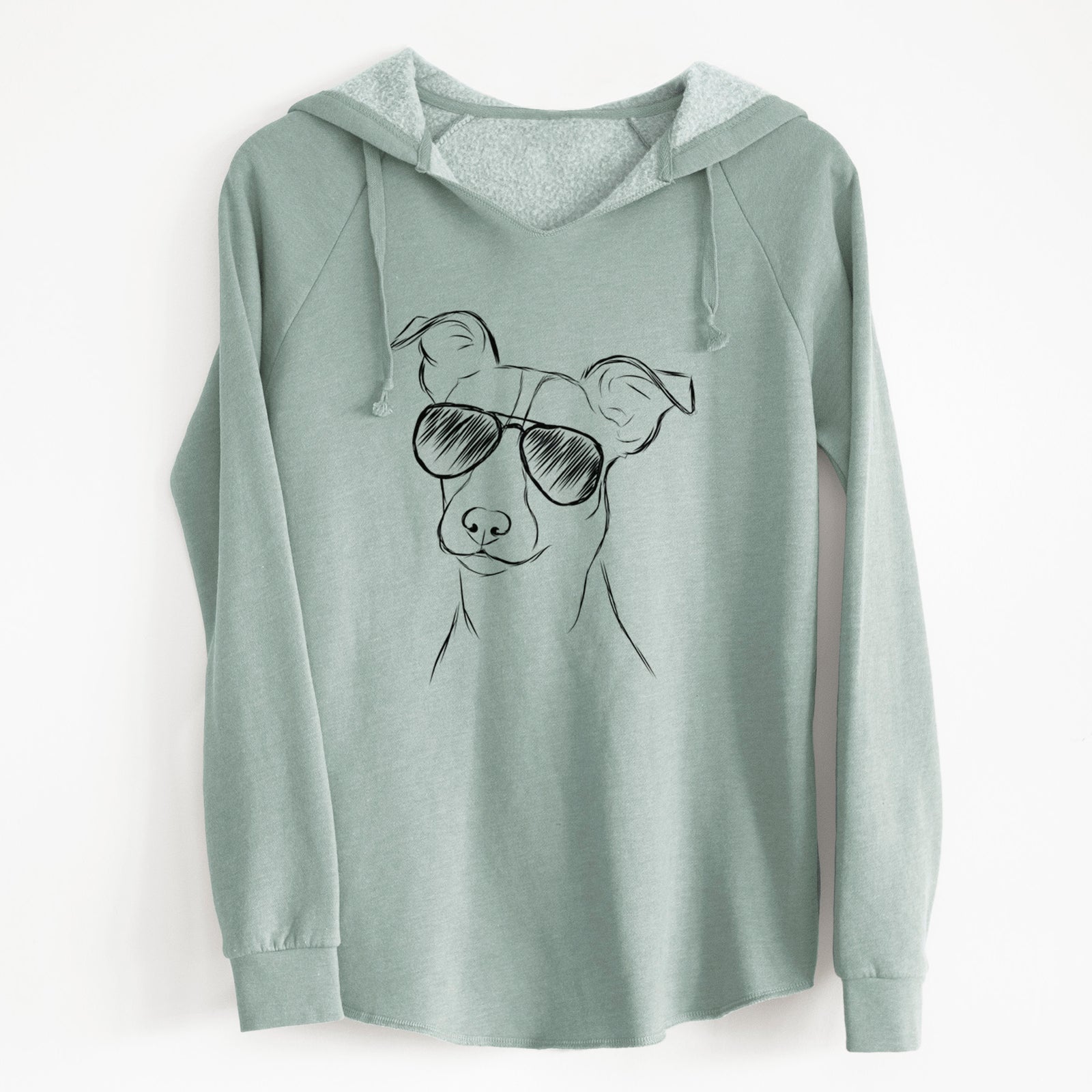 Aviator Max the Jack Russell Terrier - Cali Wave Hooded Sweatshirt