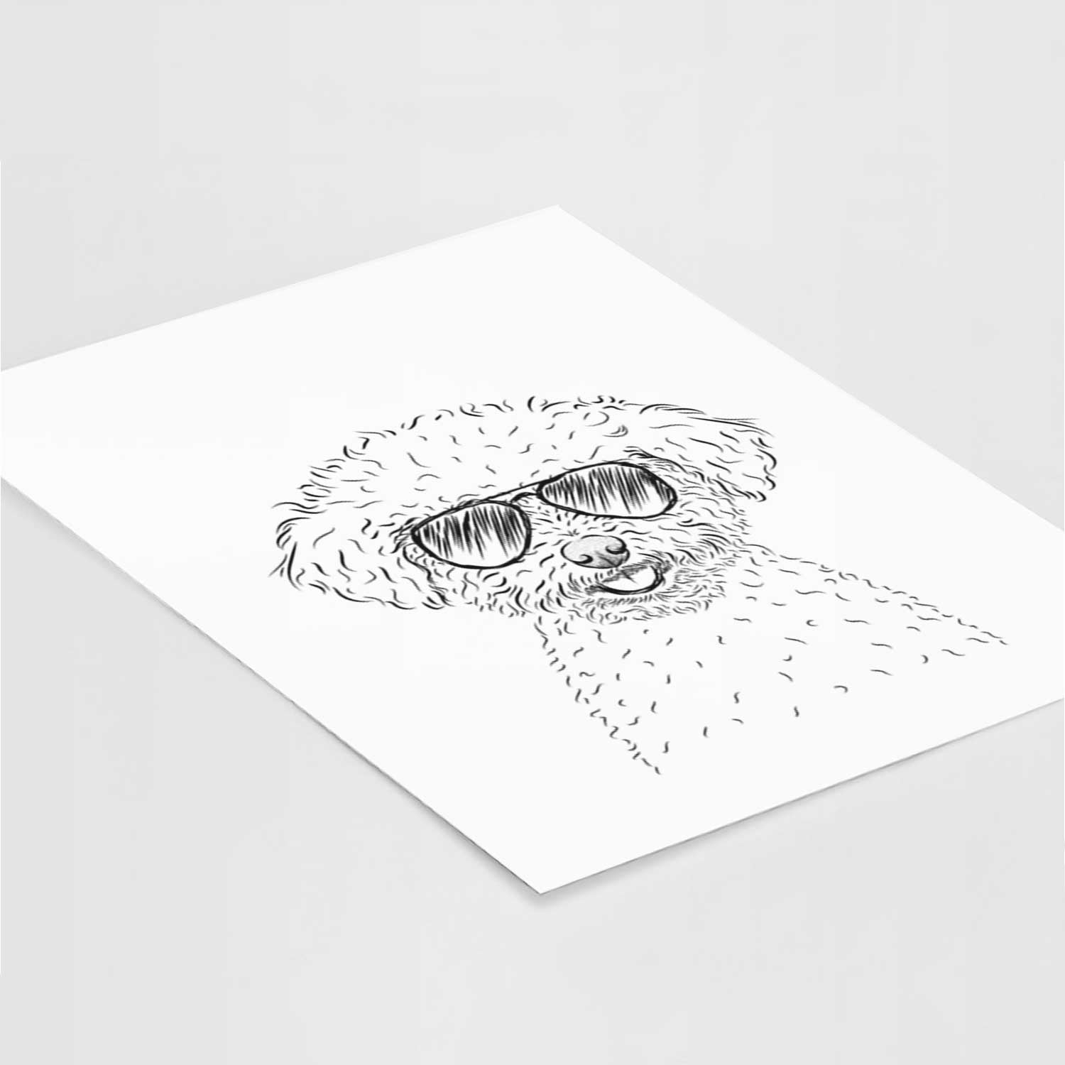 Mickey the Bichon Frise Art Print