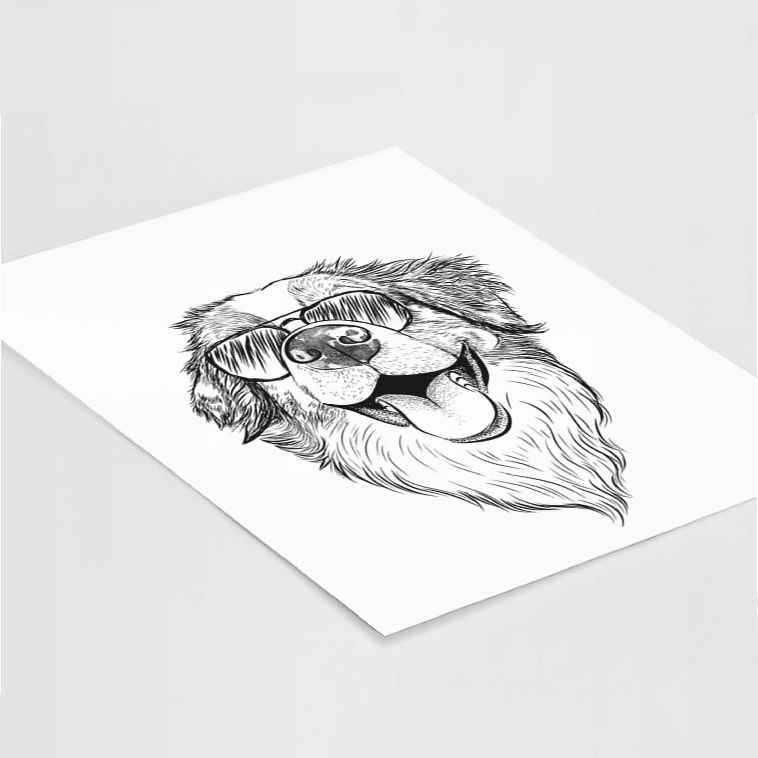 Mila the Australian Shepherd Art Print