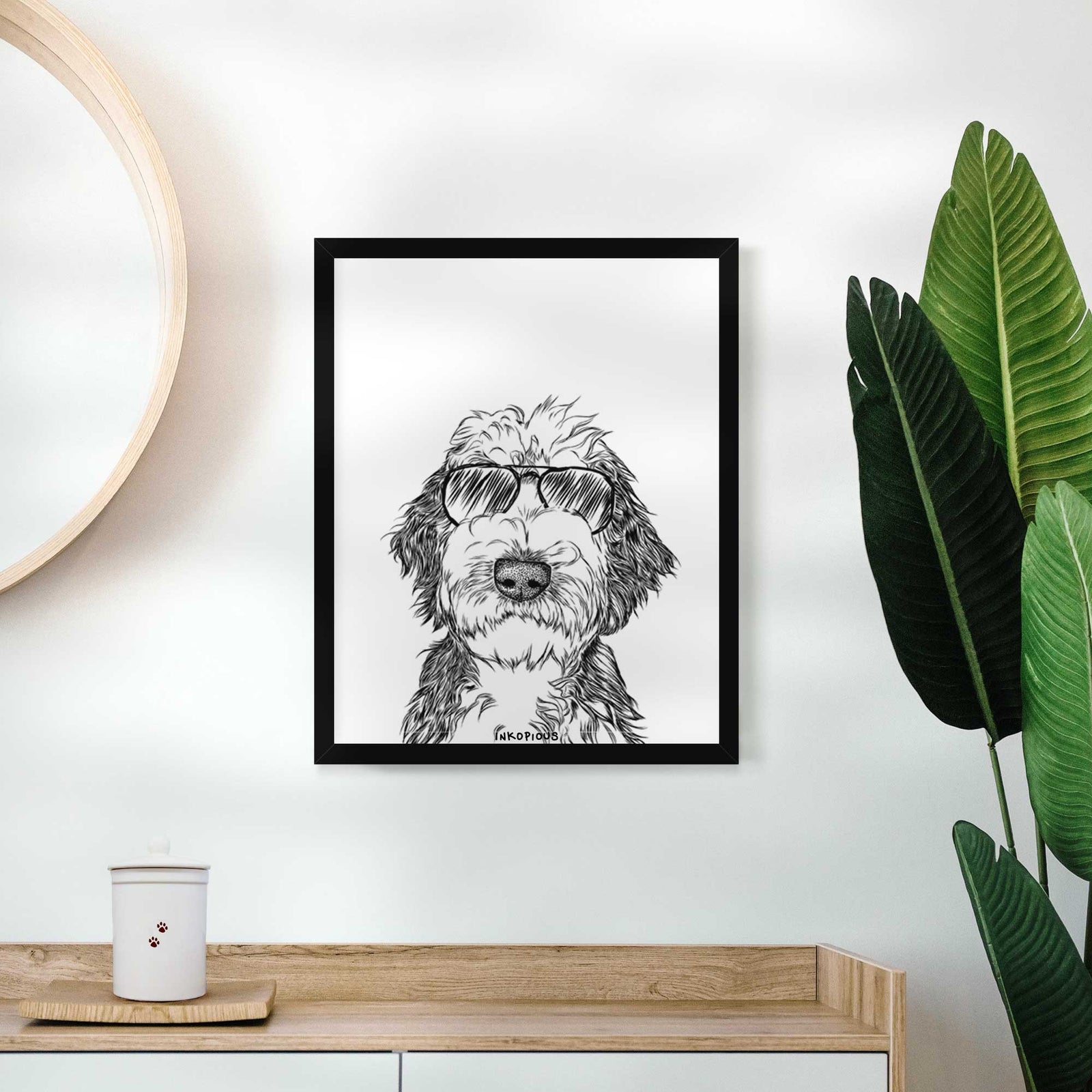 Milo Fluff the Sheepadoodle Art Print