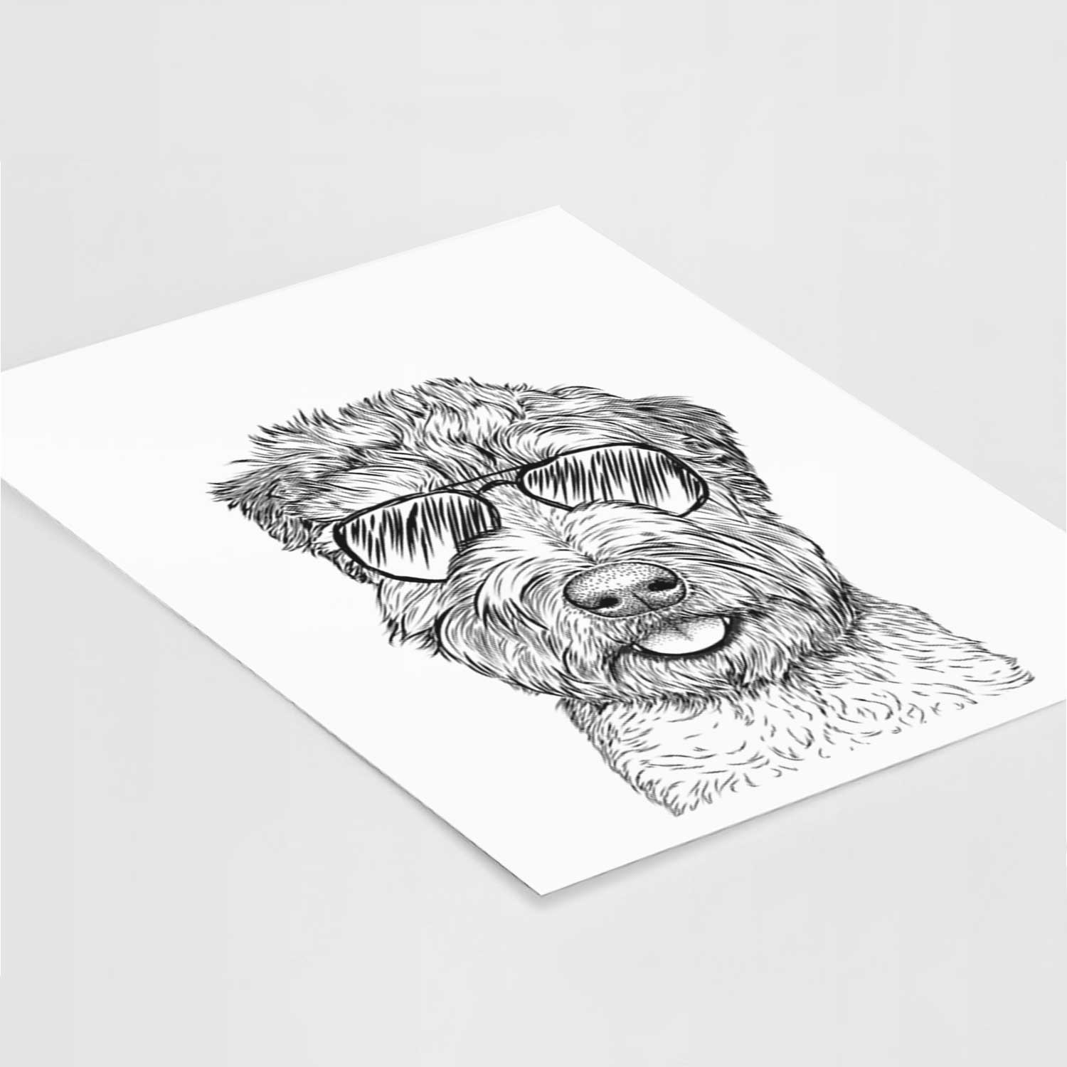 Milton the Soft Coated Wheaten Terrier Art Print