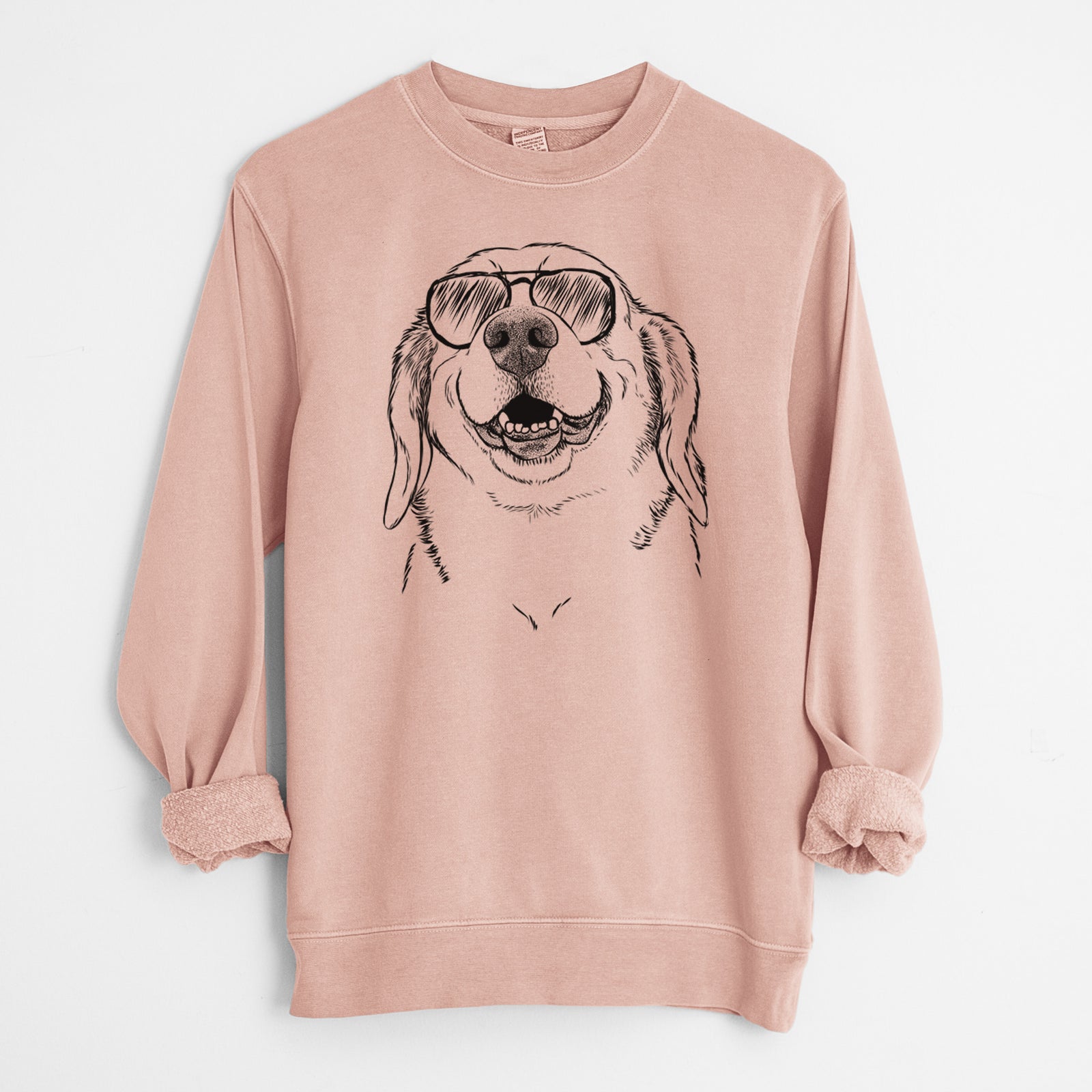 Aviator Minnie the Corgle - Unisex Pigment Dyed Crew Sweatshirt