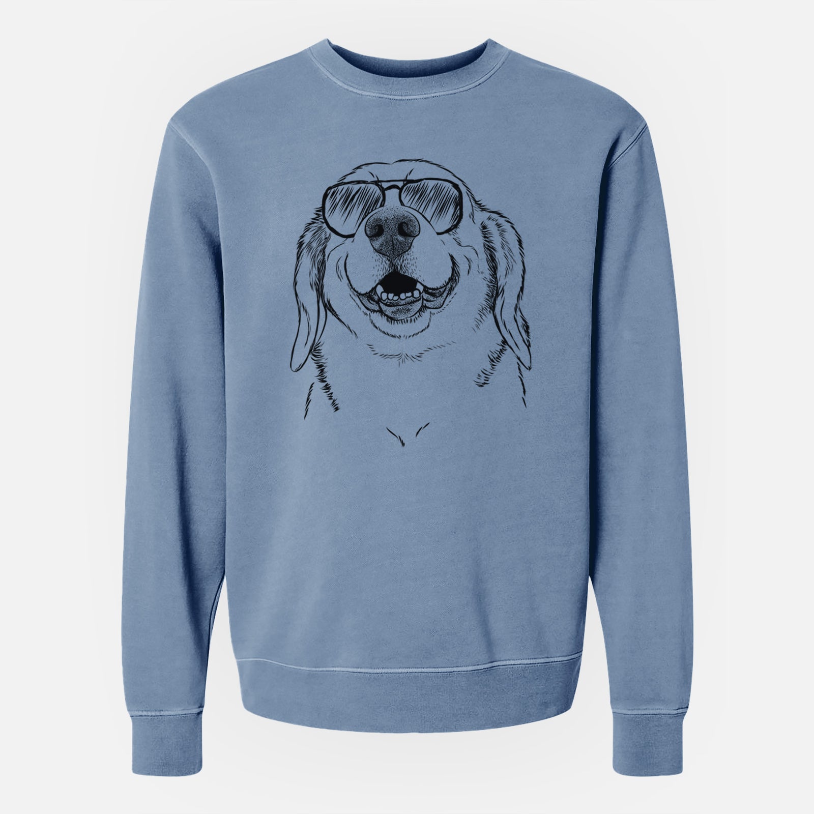 Aviator Minnie the Corgle - Unisex Pigment Dyed Crew Sweatshirt
