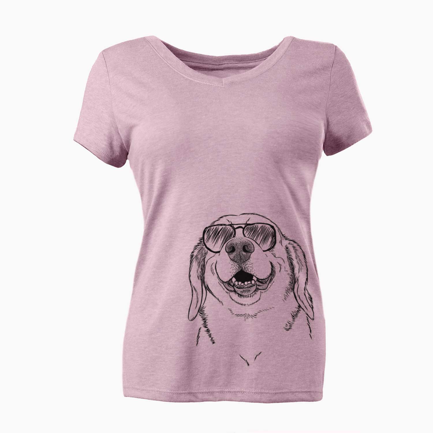 Aviator Minnie the Corgle - Women's V-neck Shirt