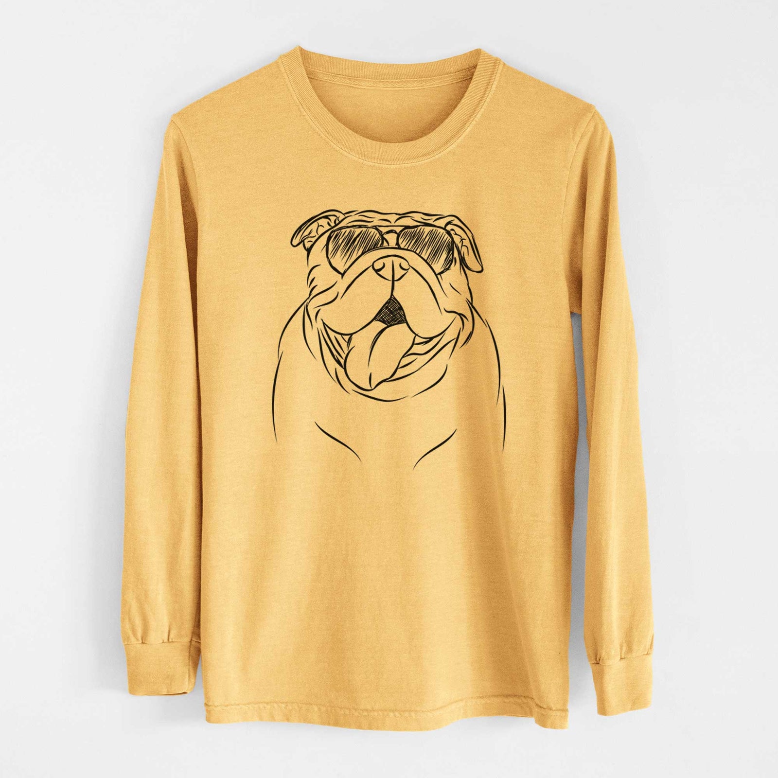 Aviators Missy Moo the English Bulldog - Heavyweight 100% Cotton Long Sleeve