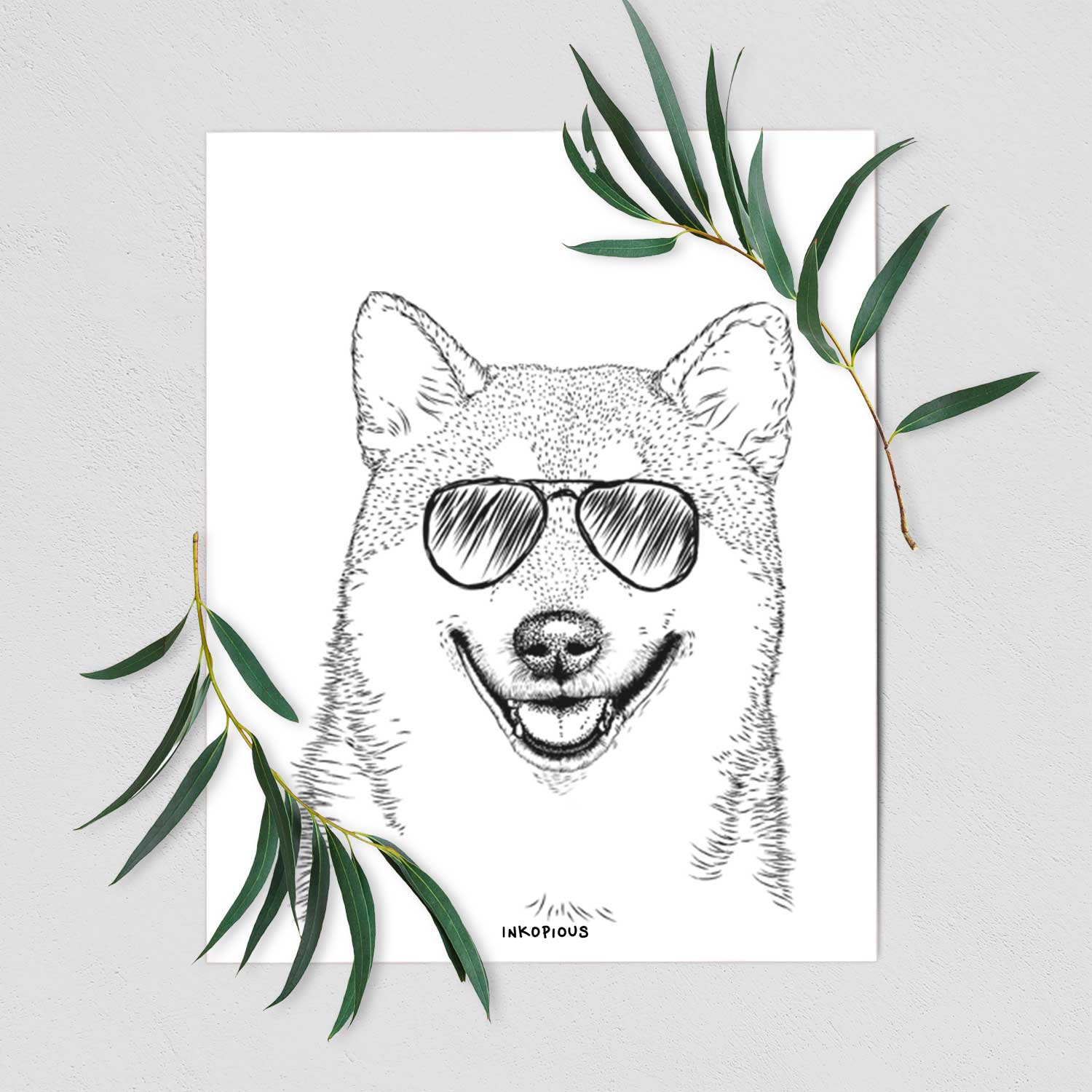Mitsu the Shiba Inu Art Print