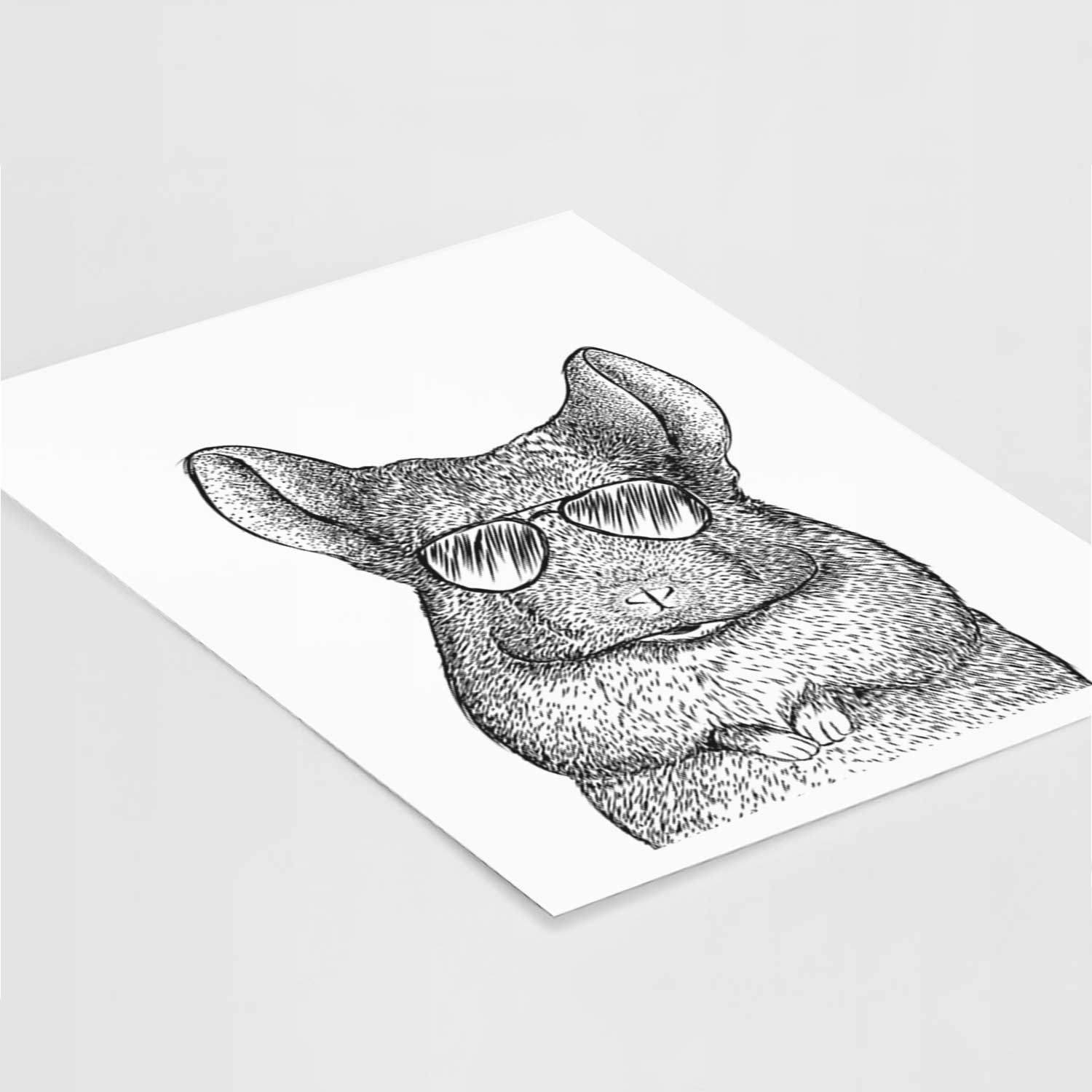 Mojo the Chinchilla Art Print