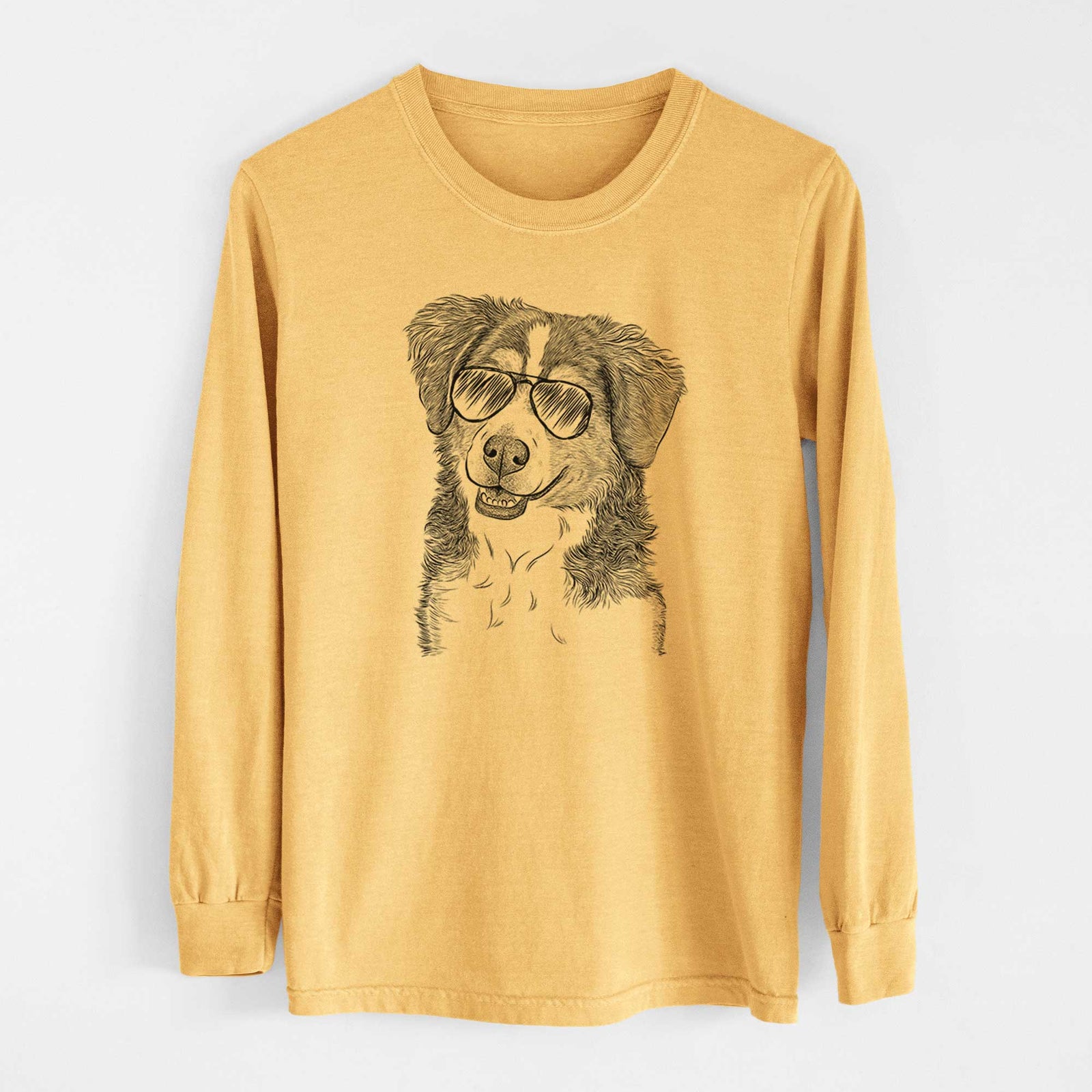 Aviators Molly the Miniature Bernedoodle - Heavyweight 100% Cotton Long Sleeve