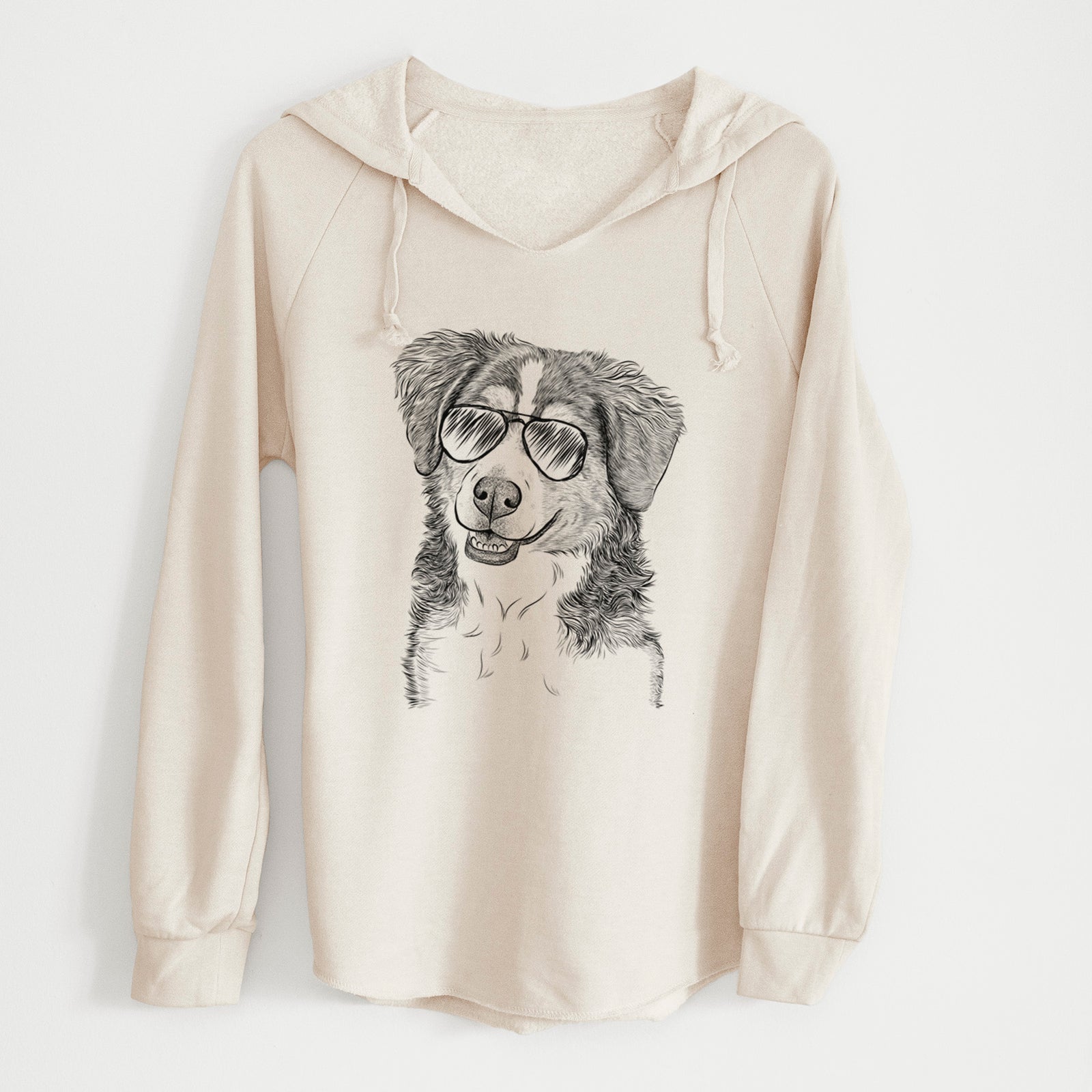 Aviator Molly the Miniature Bernedoodle - Cali Wave Hooded Sweatshirt