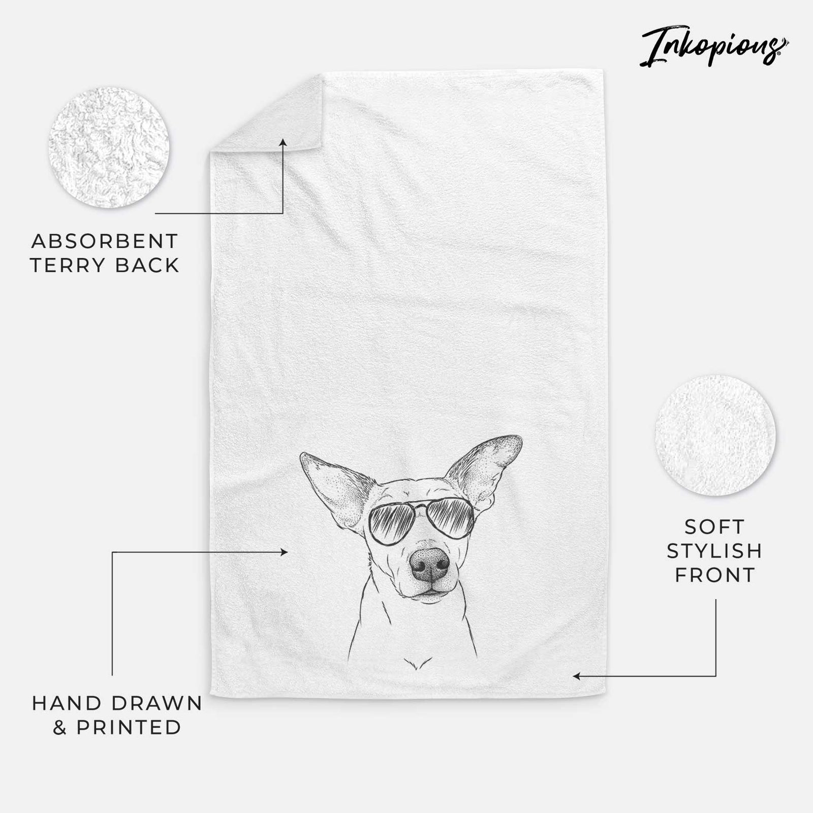 Molly the Jack Russell Terrier Decorative Hand Towel