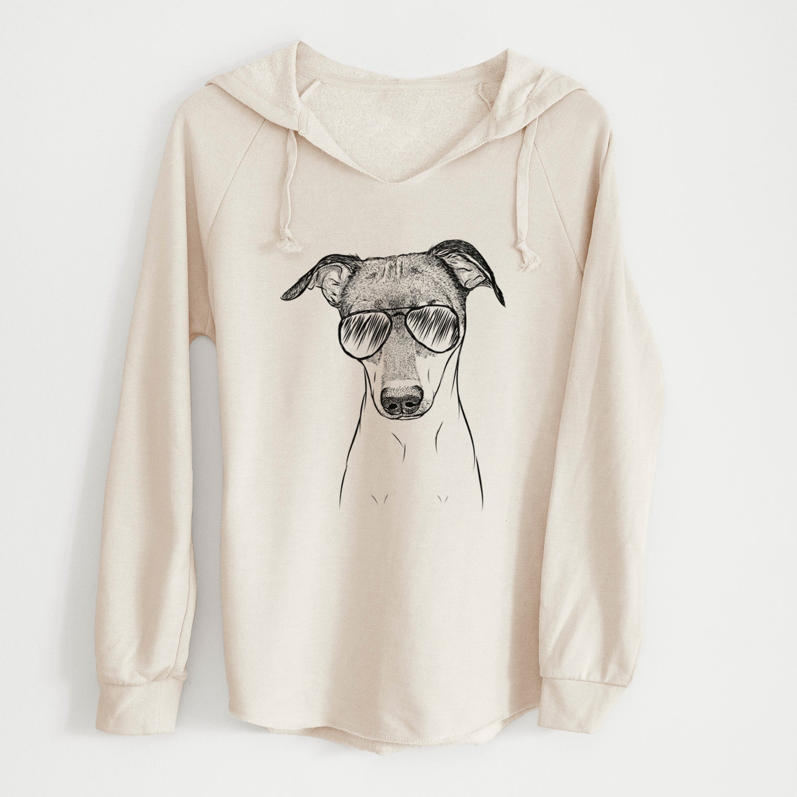 Aviator Momo the Japanese Terrier - Cali Wave Hooded Sweatshirt