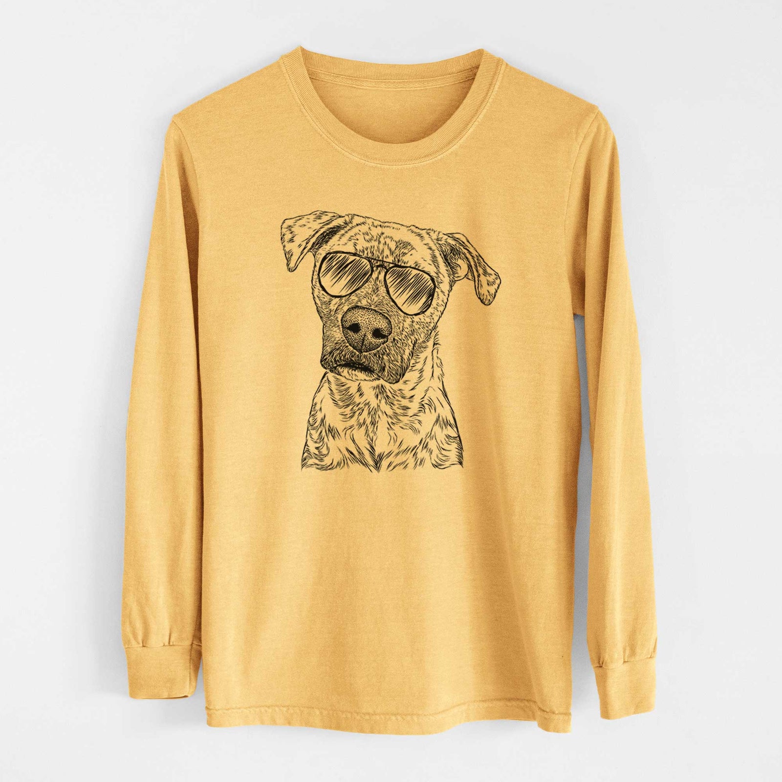 Aviators Monster Baby the Pitbull Mix - Heavyweight 100% Cotton Long Sleeve