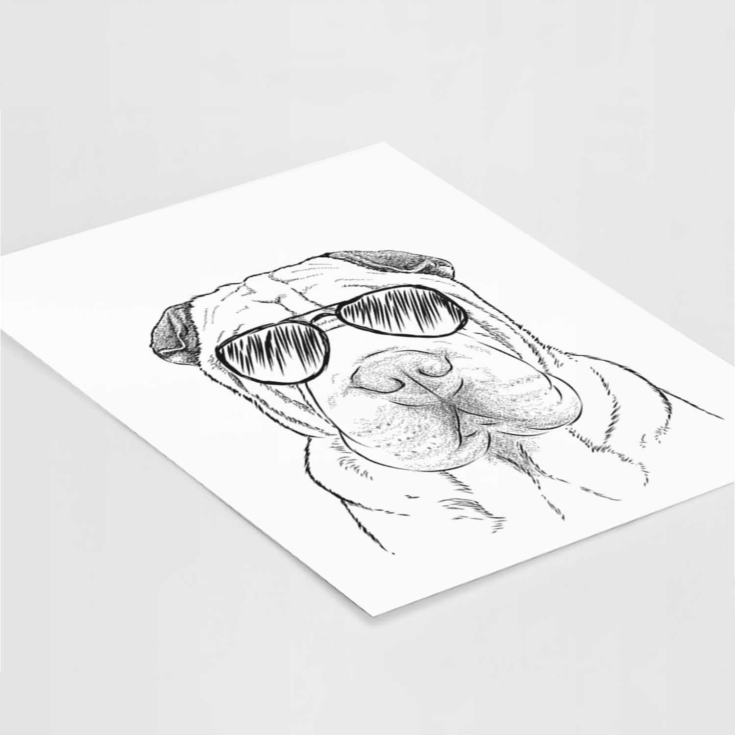 Moomers the Shar Pei Art Print