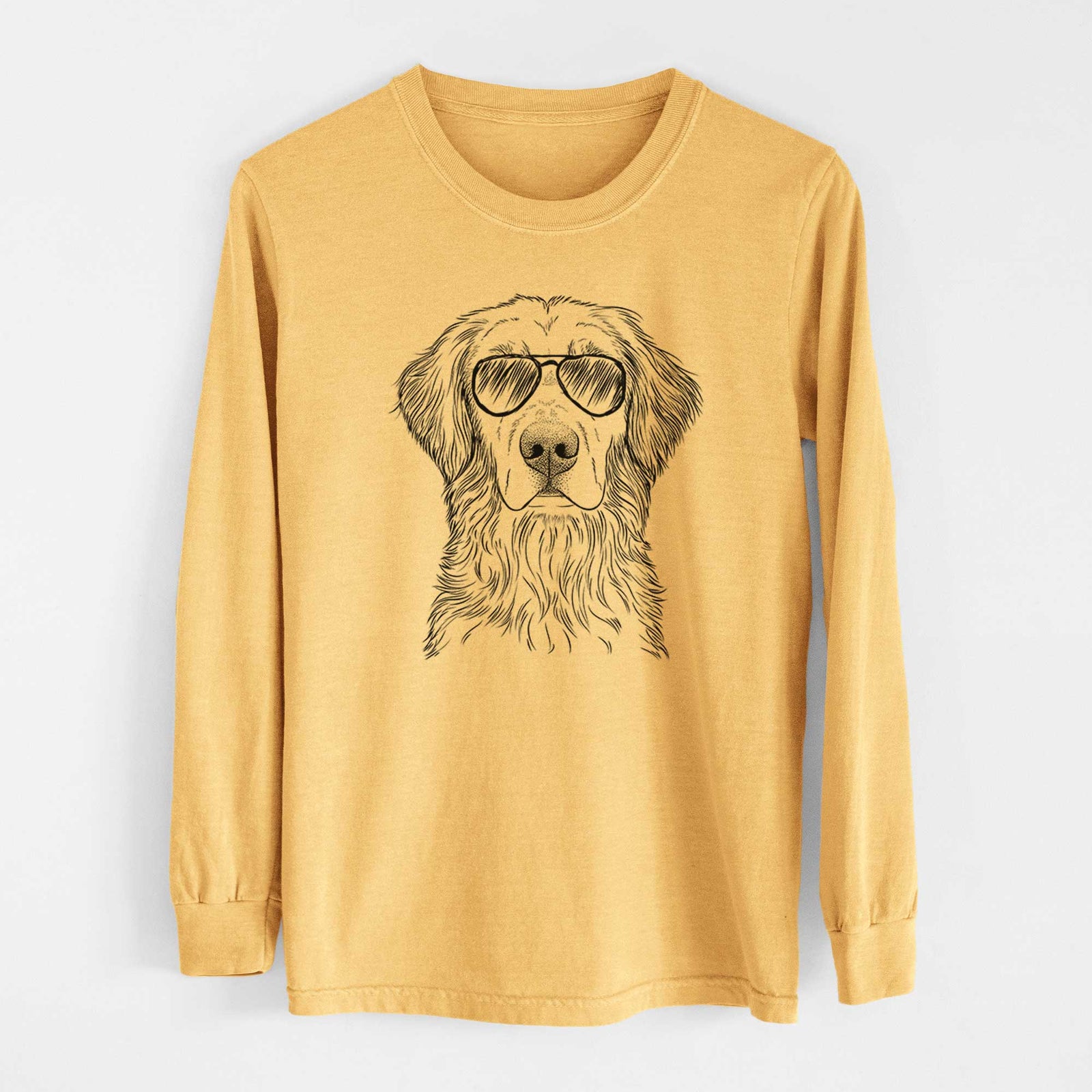 Aviators Moose the Field Golden Retriever - Heavyweight 100% Cotton Long Sleeve