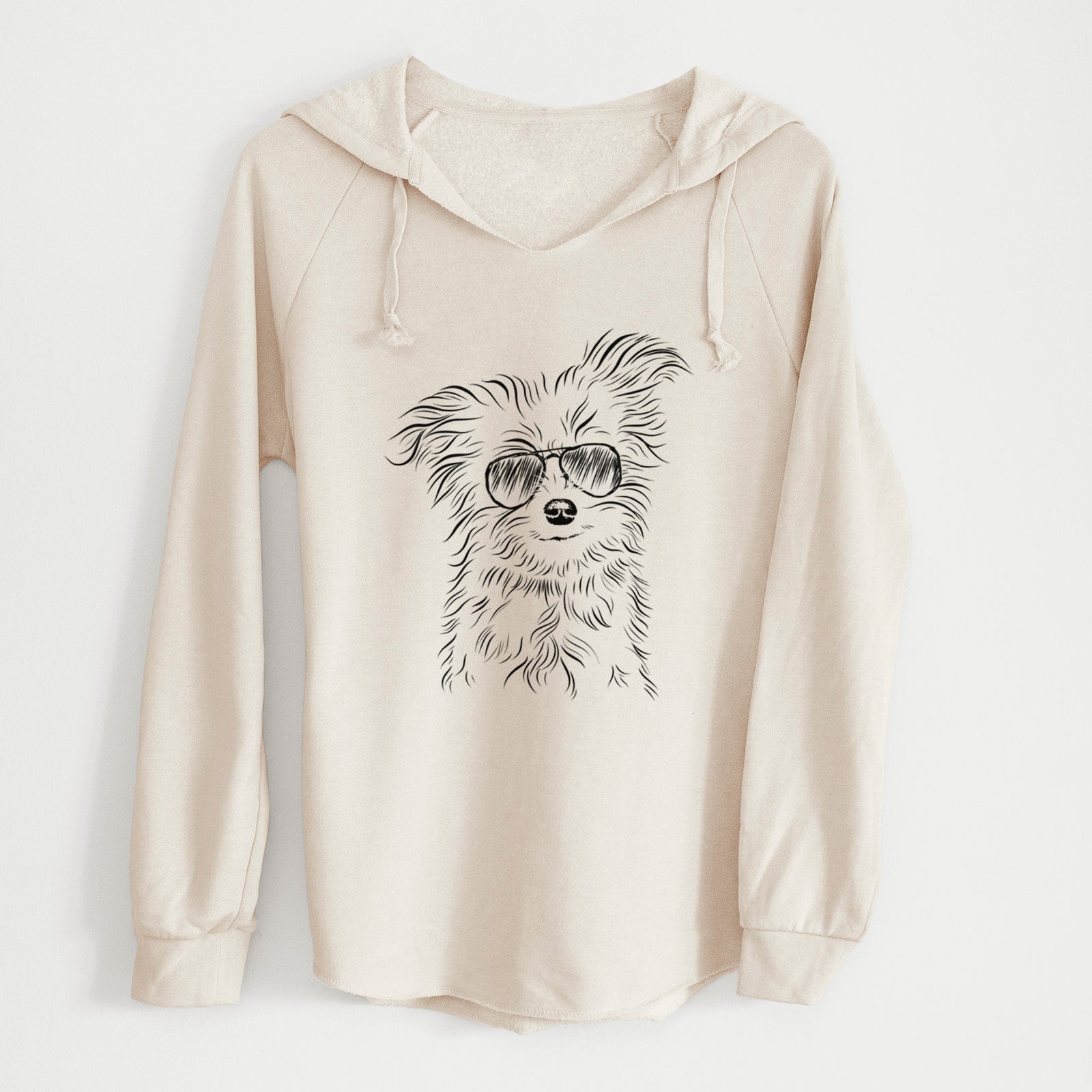 Aviator Mr. Gucci Poochi the Maltese - Cali Wave Hooded Sweatshirt
