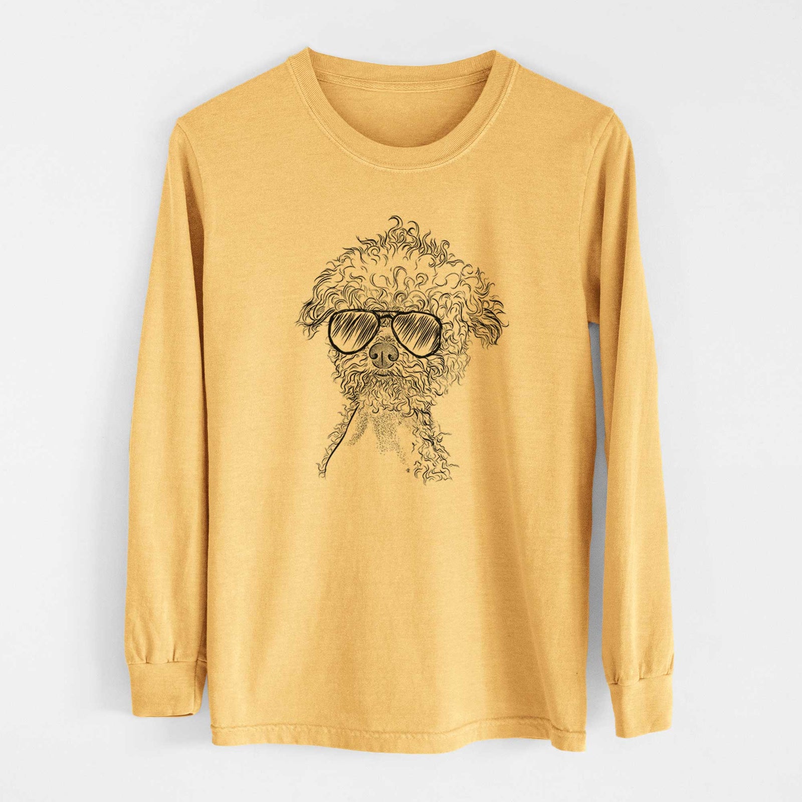 Aviators Muffin the Poodle - Heavyweight 100% Cotton Long Sleeve