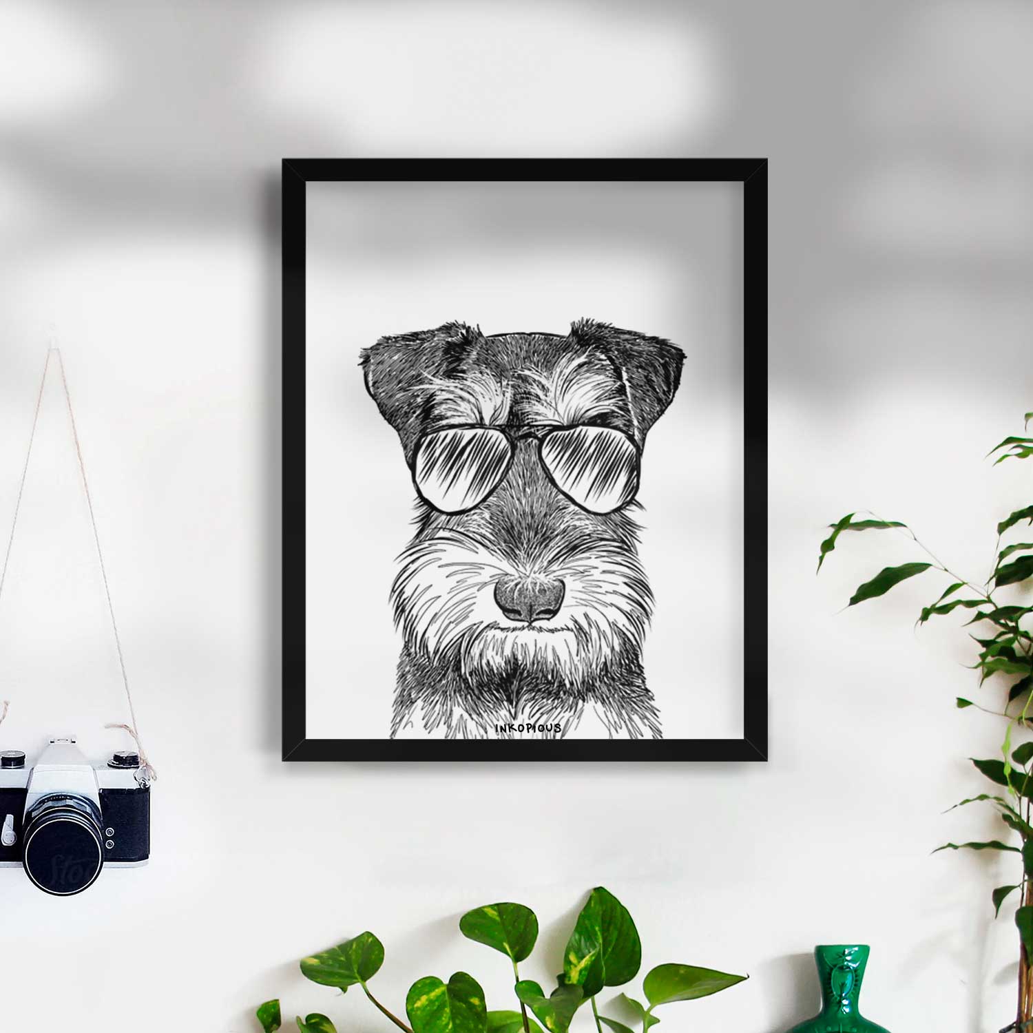 Murphy the Mini Schnauzer Art Print