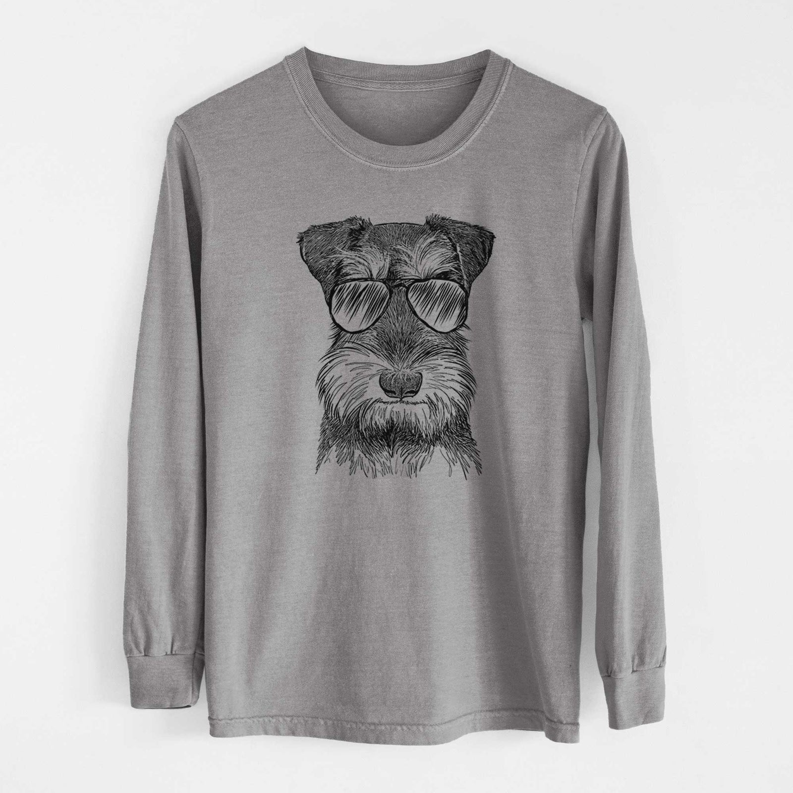 Aviators Murphy the Mini Schnauzer - Heavyweight 100% Cotton Long Sleeve
