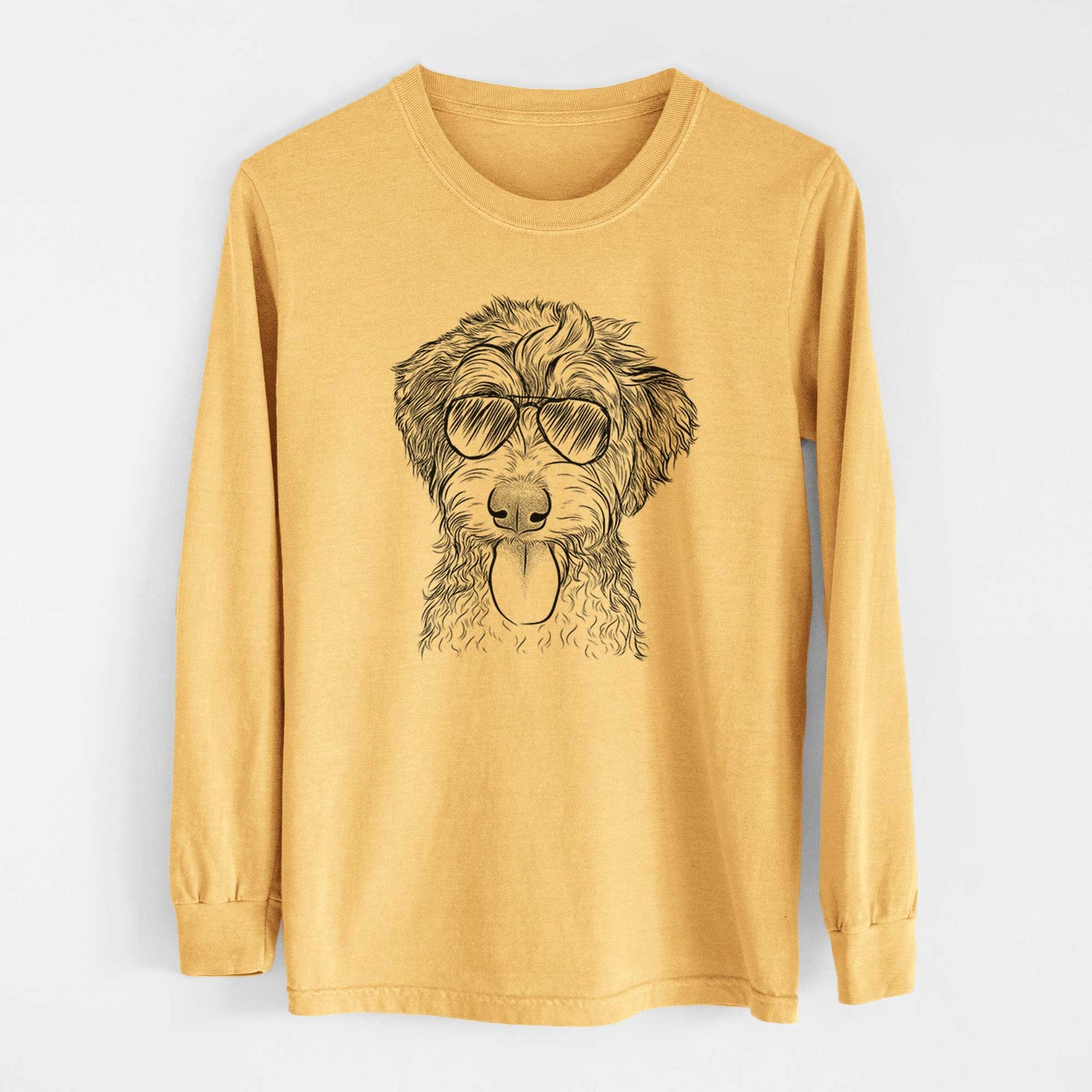 Aviators Myrtle Mae the Aussiedoodle - Heavyweight 100% Cotton Long Sleeve