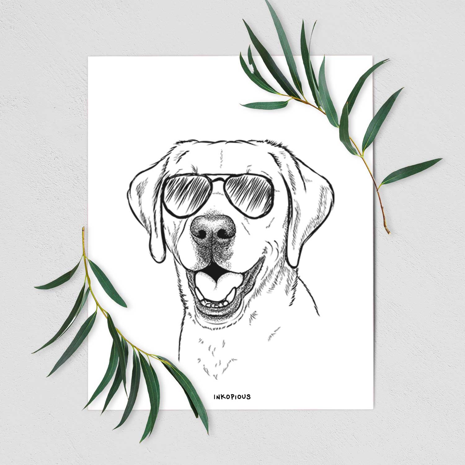 Nate the Labrador Retriever Art Print