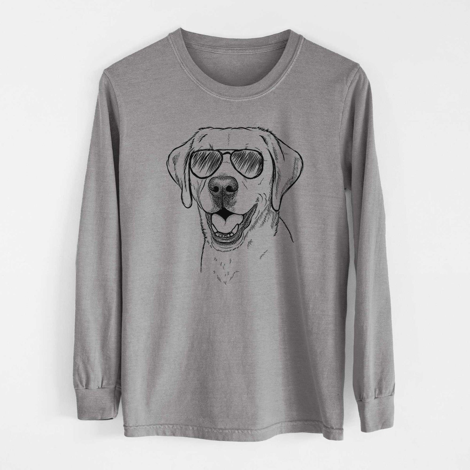 Aviators Nate the Labrador Retriever - Heavyweight 100% Cotton Long Sleeve