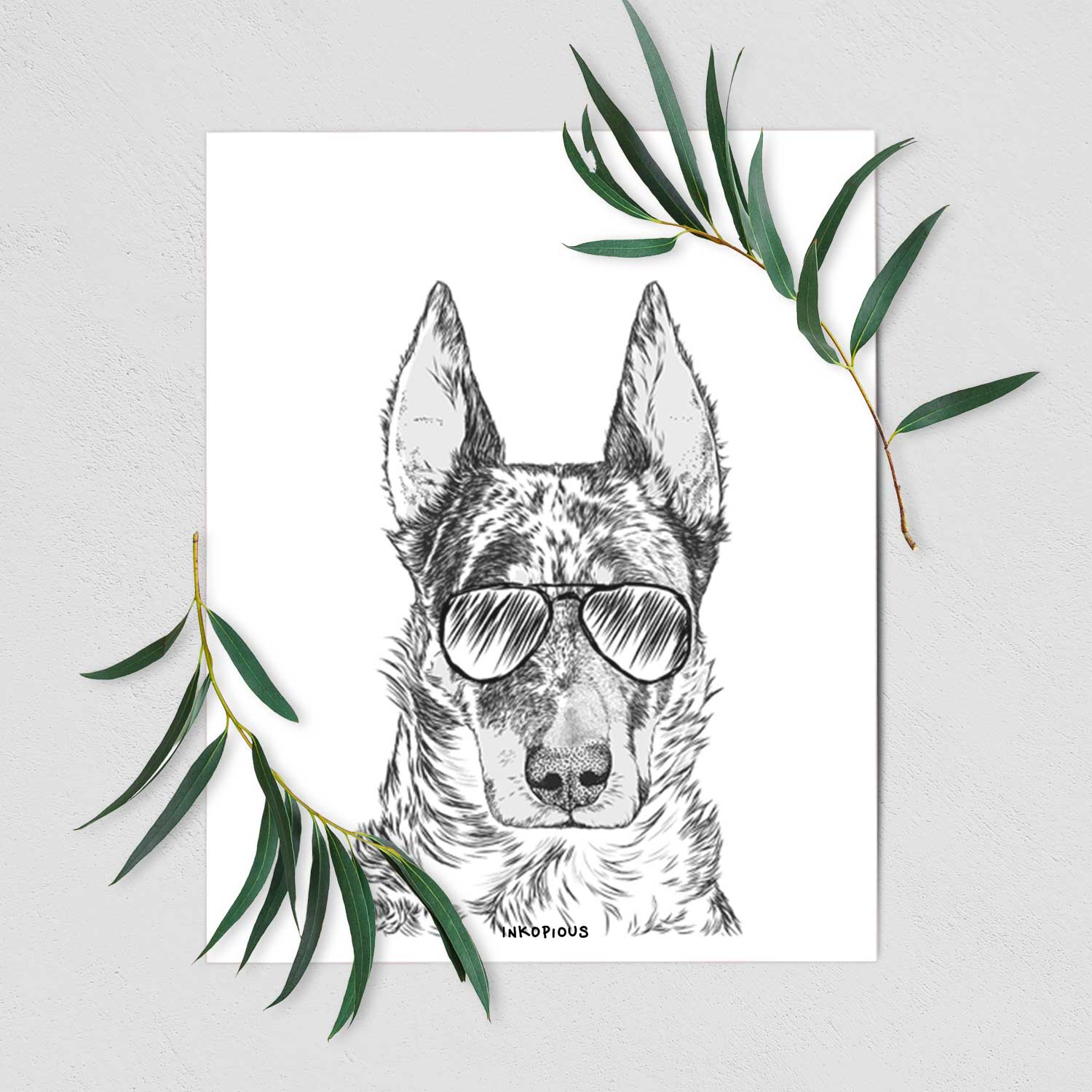 Nori the Beauceron Art Print