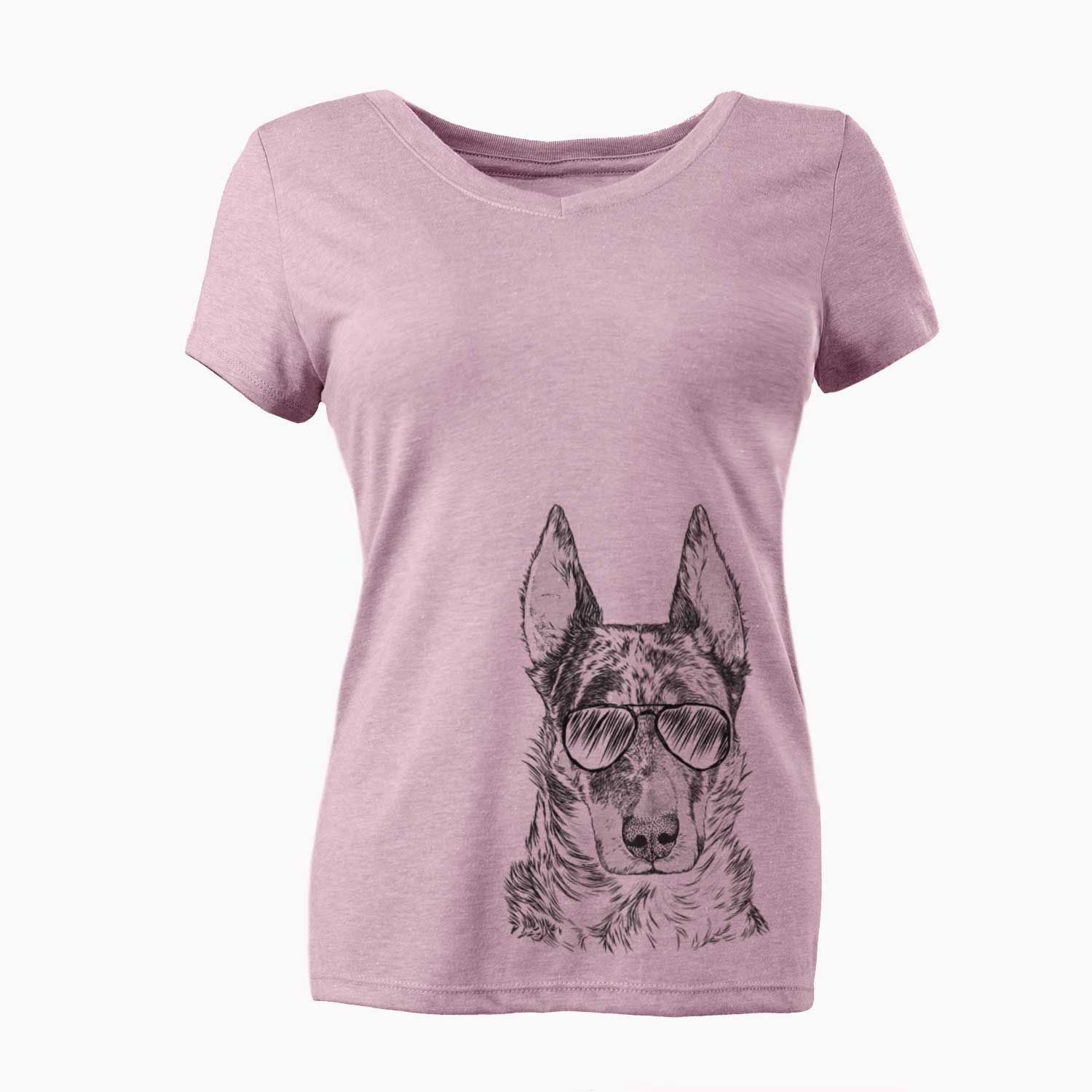 Aviator Nori the Beauceron - Women's V-neck Shirt