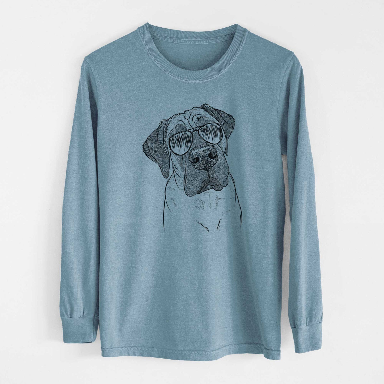 Aviators Nutterbutter the English Mastiff - Heavyweight 100% Cotton Long Sleeve