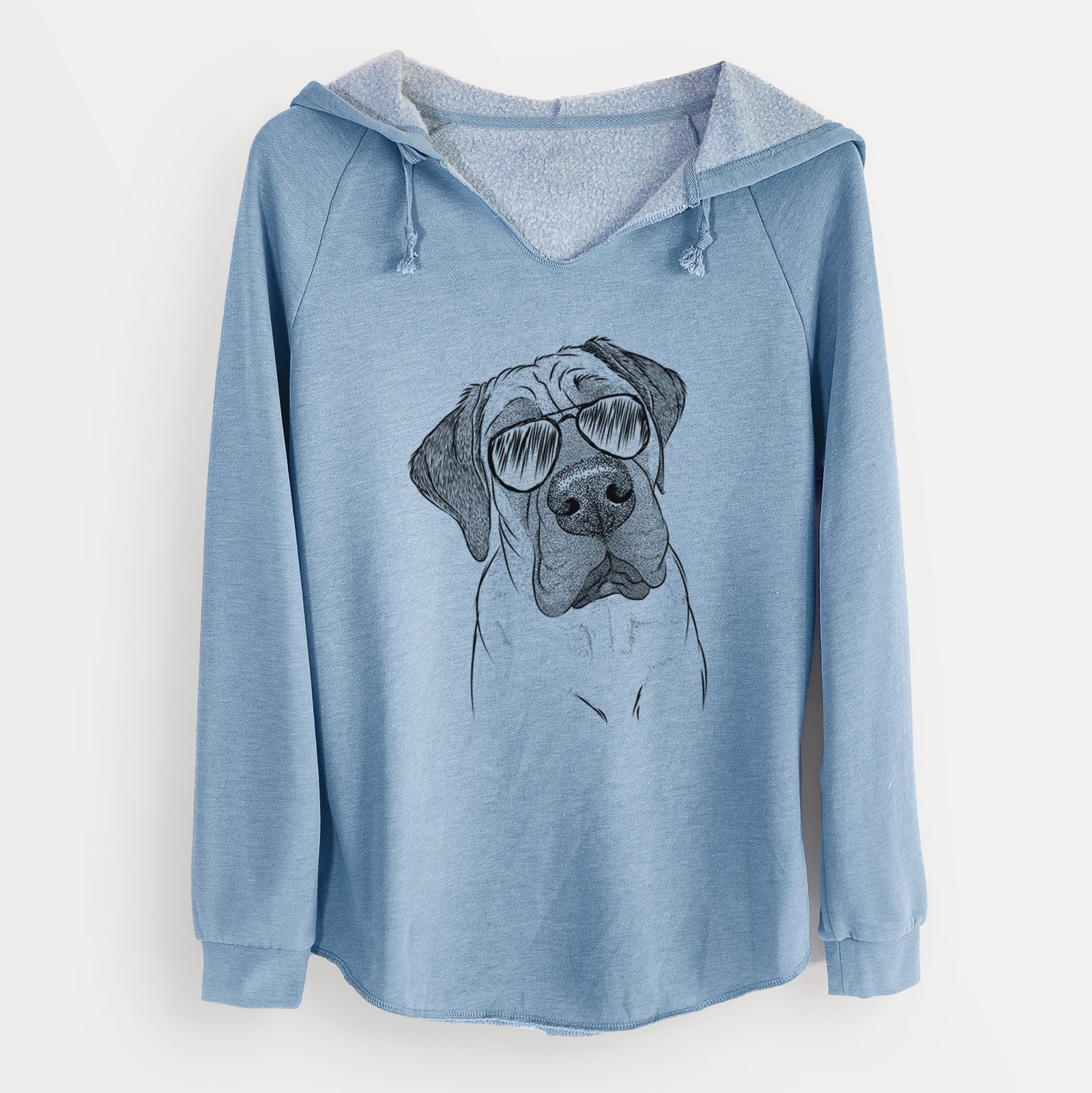 Aviator Nutterbutter the English Mastiff - Cali Wave Hooded Sweatshirt