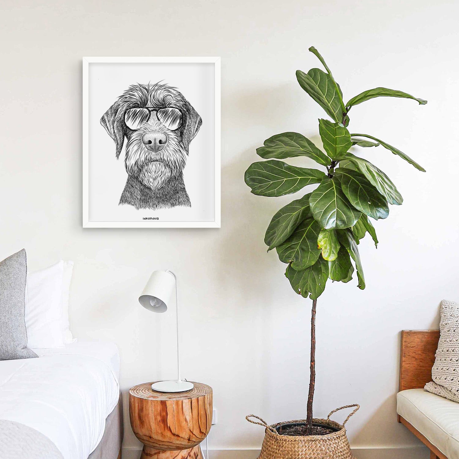 Oakley the Pudelpointer Art Print